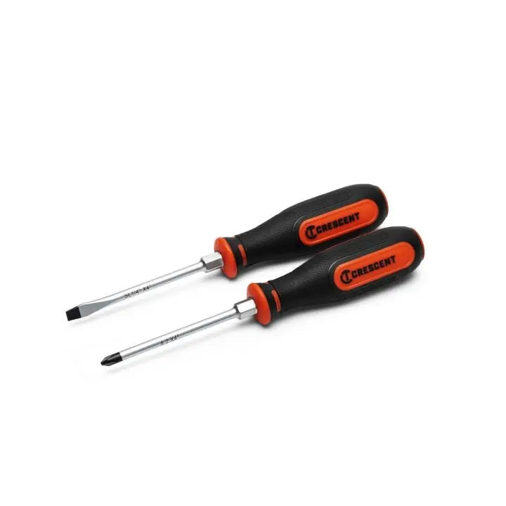 CRESCENT Set of 2 Dual Material Screwdriver - GW CSDS2PCSET Screwdriver Set CRESCENT