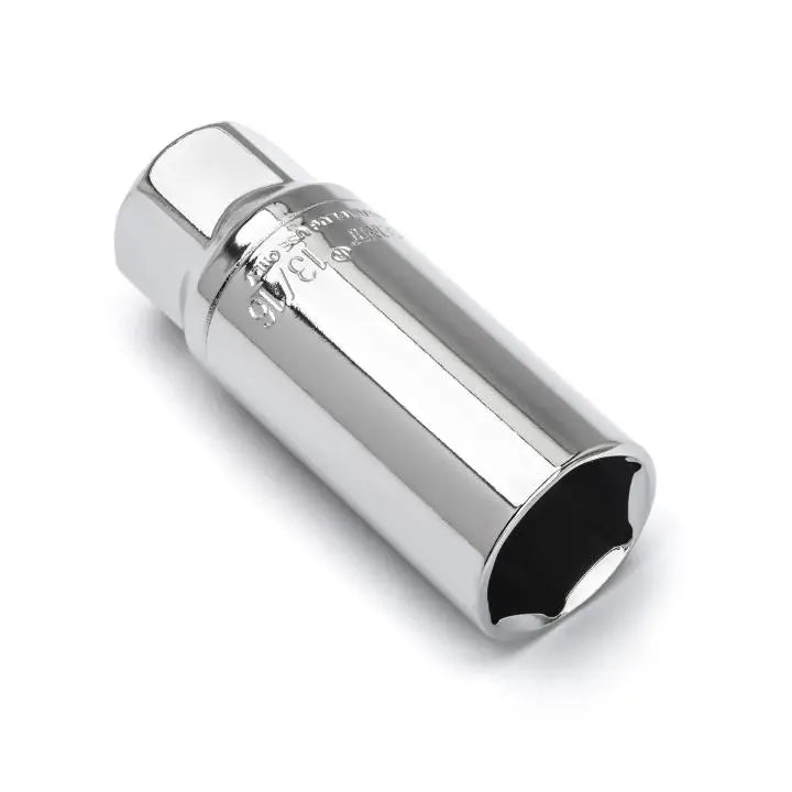 CRESCENT 3/8 in Drive 6 Point 2-1/2 in Magnetic Spark Plug Socket, 13/16 in - GW CSPS2N