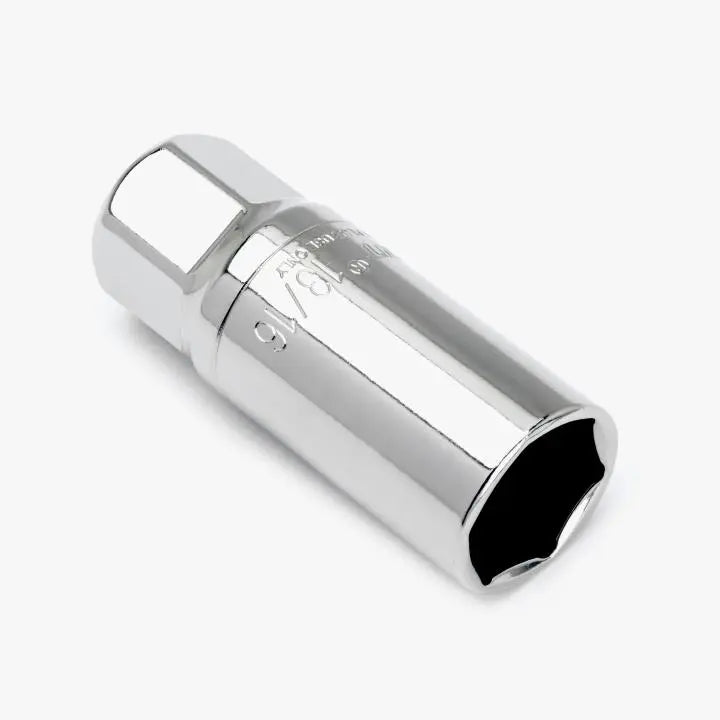 CRESCENT 1/2 in Drive 6 Point 2-1/2 in Magnetic Swivel Spark Plug Socket, 13/16 in - GW CSPS4N