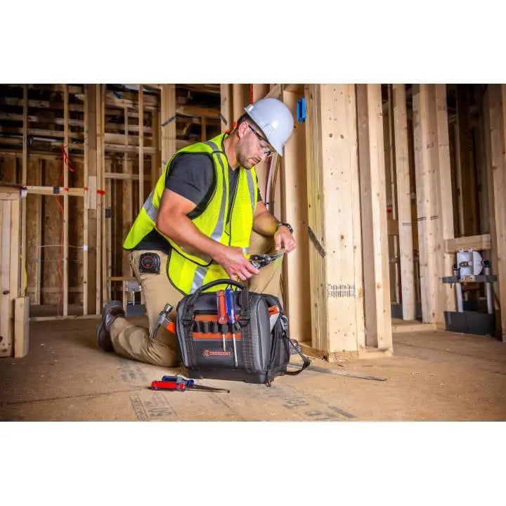 CRESCENT Tradesman Closed Top Tool Bag, 14 in - GW CTB1450N Tool Bag CRESCENT