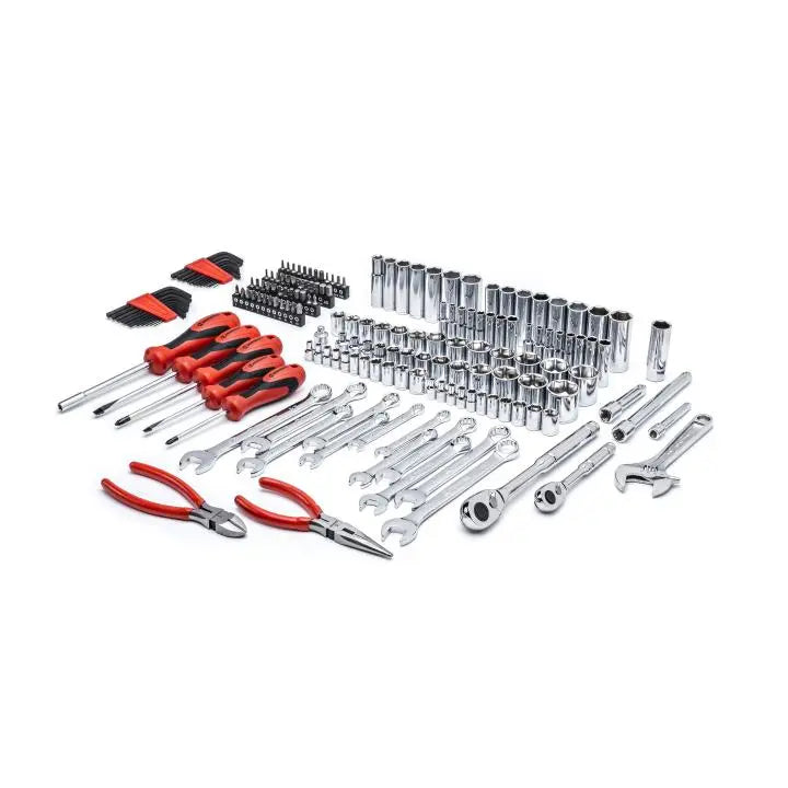 CRESCENT Set of 180 1/4 in, 3/8 in Drive 6 Point SAE/Metric Professional Tool - GW CTK180 CRESCENT