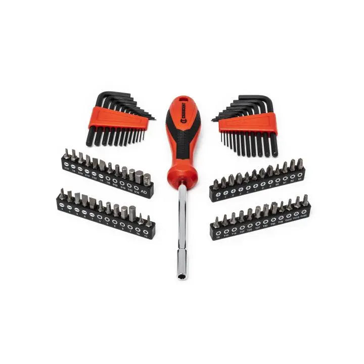 CRESCENT Set of 180 1/4 in, 3/8 in Drive 6 Point SAE/Metric Professional Tool - GW CTK180 CRESCENT
