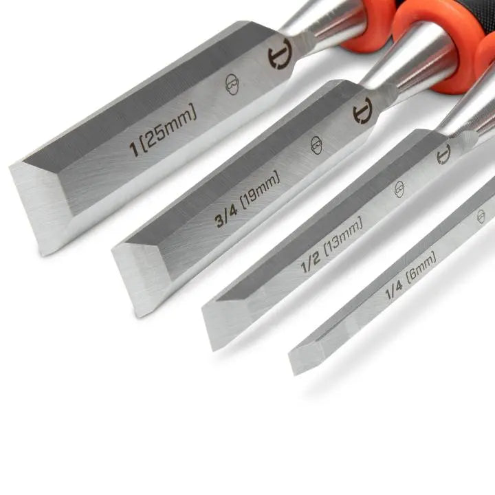 CRESCENT Set of 4 Wood Chisel - GW CWCHS4 Chisel Set CRESCENT