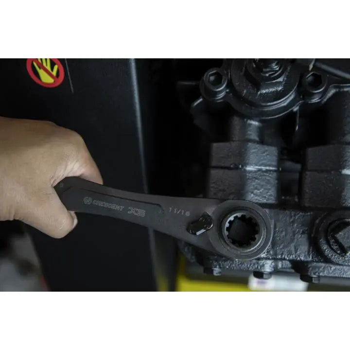 CRESCENT Set of 2 X6 4-in-1 Black Oxide SAE Spline Ratcheting Wrench - GW CX6DBS2 CRESCENT