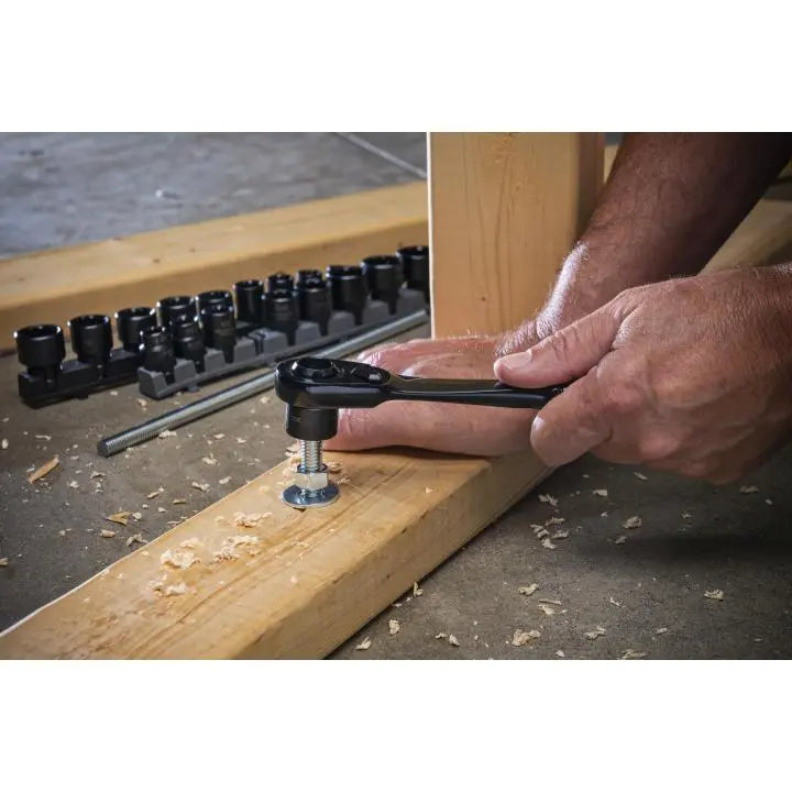 CRESCENT 25 Pc. 3/8" Drive Pass-Thru® X6® Standard Spline Mechanics Tool Set - CX6PT25 CRESCENT