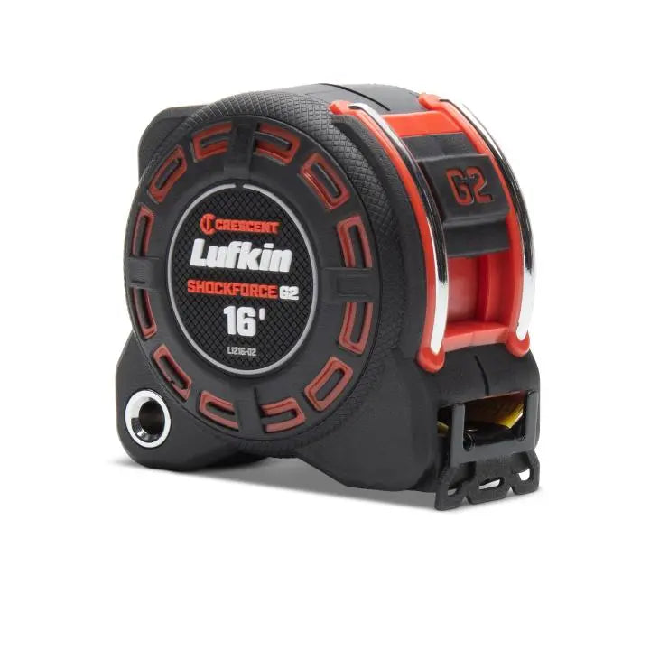 LUFKIN 1-1/4 in x 16 ft Shockforce G2 Tape Measure, 7.3 in - GW L1216-02 Measuring Tape LUFKIN