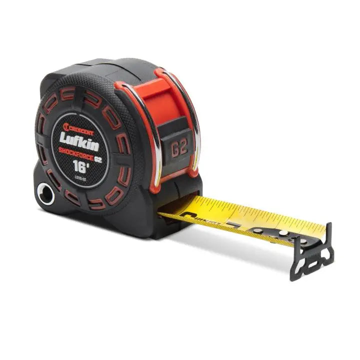 LUFKIN 1-1/4 in x 16 ft Shockforce G2 Tape Measure, 7.3 in - GW L1216-02 Measuring Tape LUFKIN