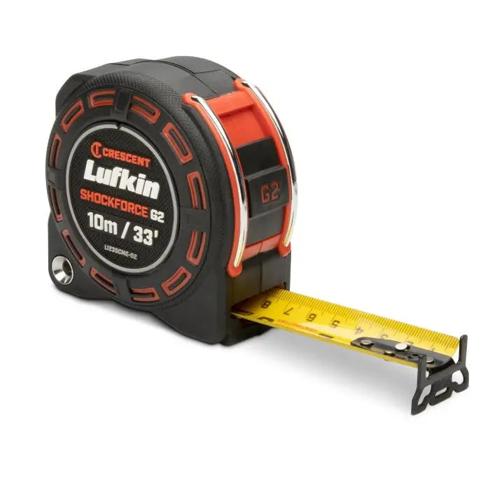 LUFKIN 1-1/4 in x 33 ft Shockforce G2 Tape Measure - GW L1235CME-02 Measuring Tape LUFKIN