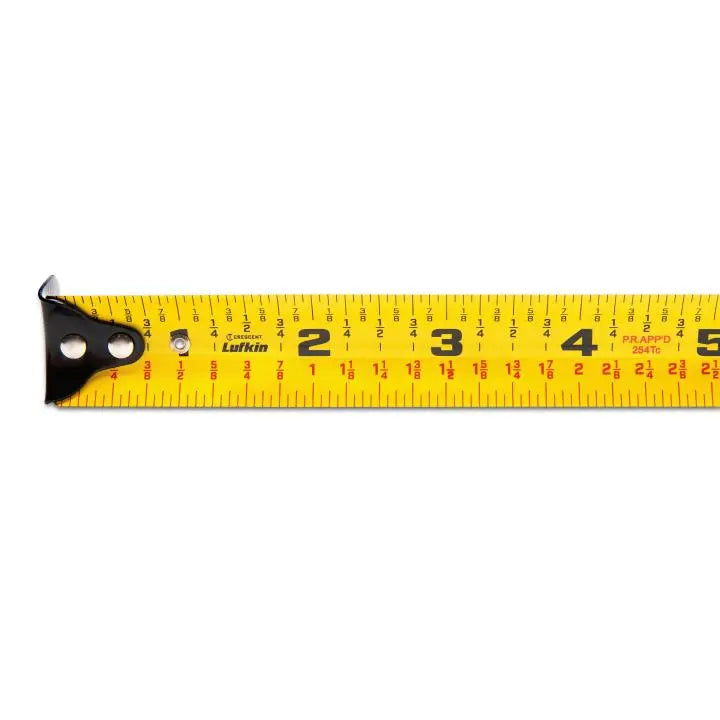 LUFKIN 1 in x 25 ft L600 Series Self Centering Power Tape Measure - GW L625SC-02 Measuring Tape LUFKIN