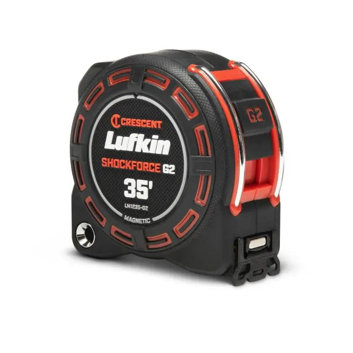 LUFKIN 1-1/4 in x 35 ft Shockforce G2 Magnetic Tape Measure - GW LM1235-02 Measuring Tape LUFKIN