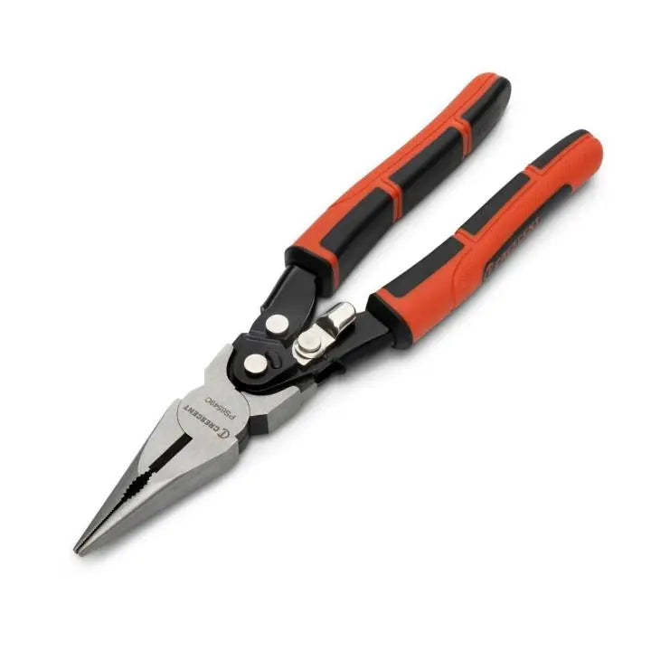 CRESCENT Pro Series Dual Material Compound Action Long Nose Cutting Plier, 9 in - GW PS6549C CRESCENT