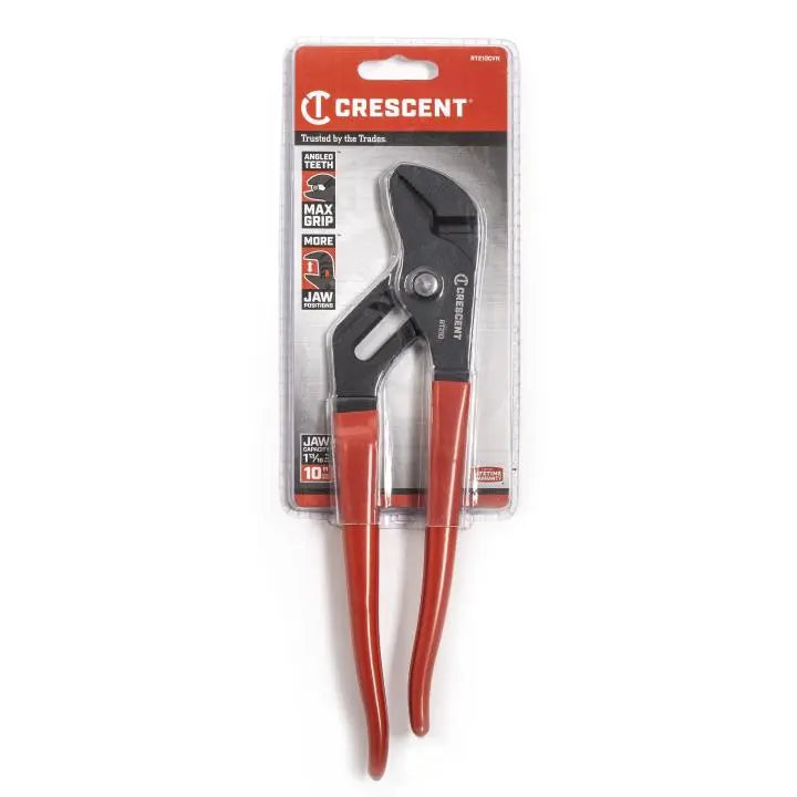 CRESCENT 10" Straight Jaw Dipped Handle Tongue and Groove Pliers - RT210CVN-05 CRESCENT