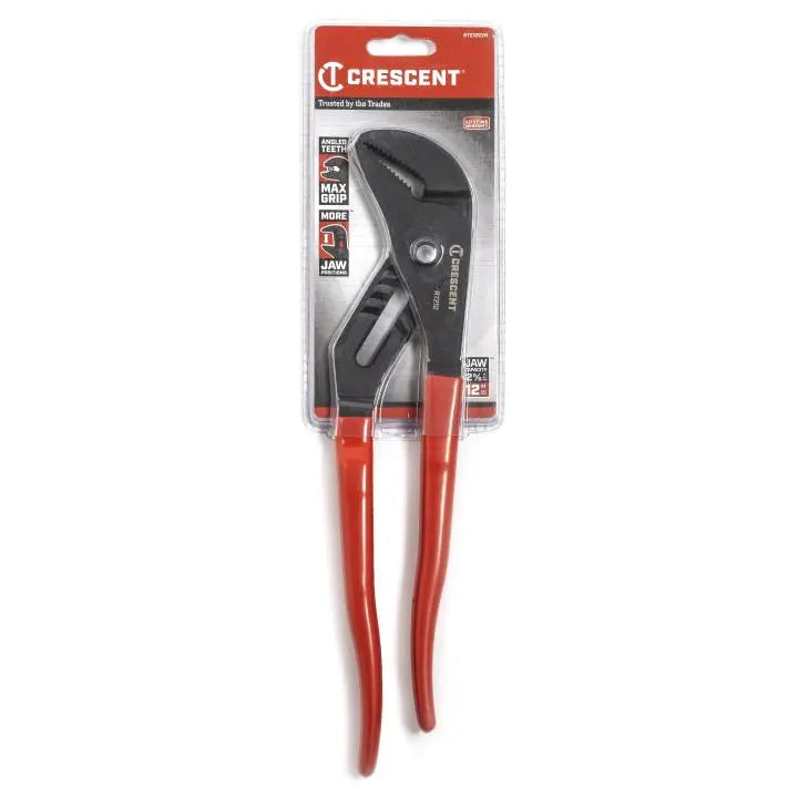 CRESCENT 12" Straight Jaw Dipped Handle Tongue and Groove Pliers RT212CVN-05 CRESCENT