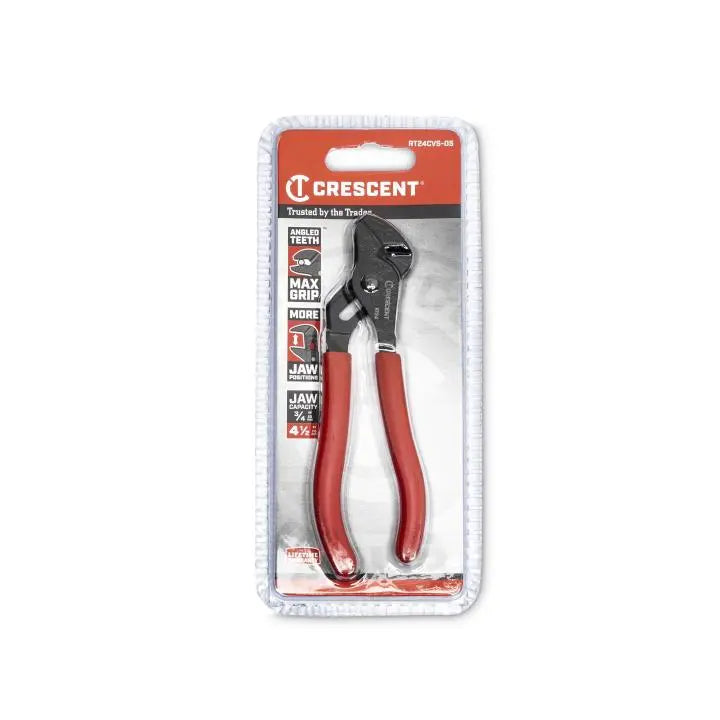 CRESCENT Mini Dipped Handle Tongue and Groove Plier, 4-1/2 in - GW RT24CVS-05 CRESCENT