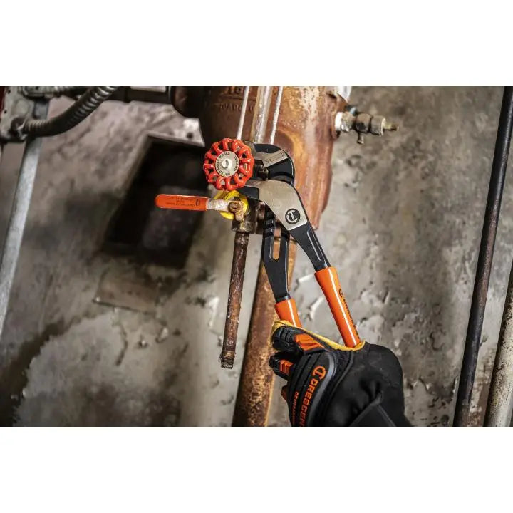 CRESCENT Z2 K9 Straight Jaw Dipped Handle Tongue and Groove Plier, 8 in - GW RTZ28 CRESCENT