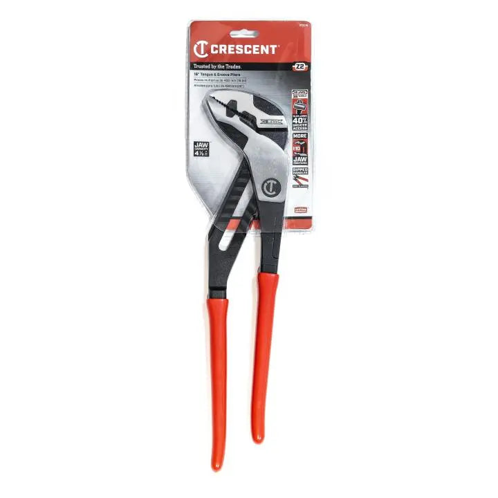 CRESCENT Z2 K9 Straight Jaw Dipped Handle Tongue and Groove Plier, 16-1/2 in - GW RTZ216 CRESCENT