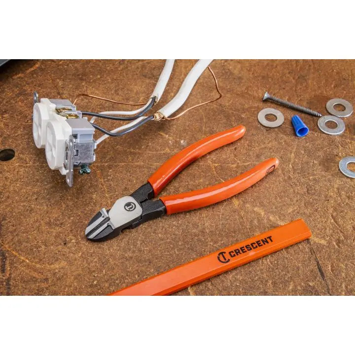 CRESCENT Diagonal Cutting Plier with Dipped Handle, 6 in - GW Z5426-06 Plier CRESCENT