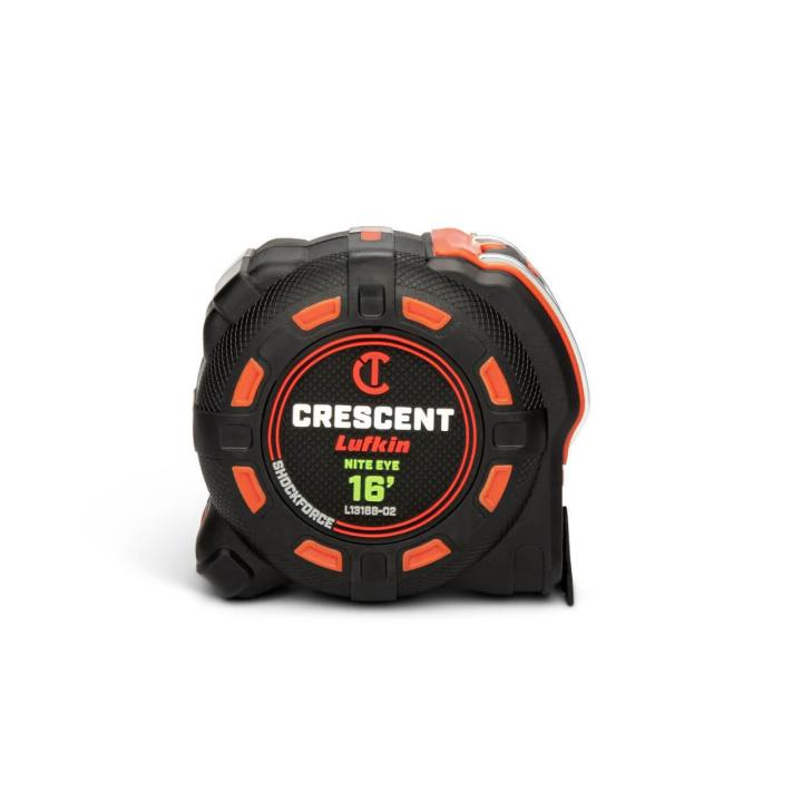 Lufkin Crescent 1-1/4" x 16' SHOCKFORCE NITE EYE™ Tape Measure - GW L1316B-02