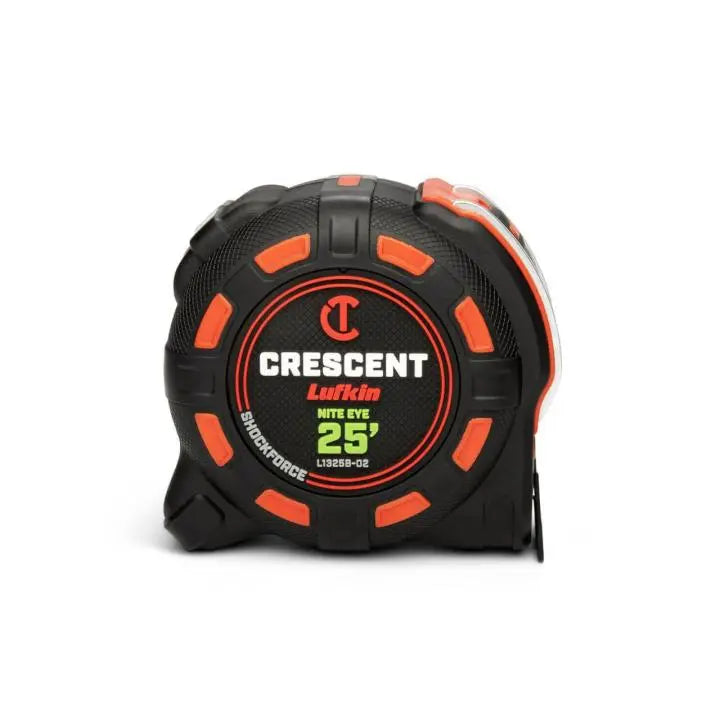 Crescent 1-1/4" x 25' SHOCKFORCE NITE EYE™ Tape Measure 