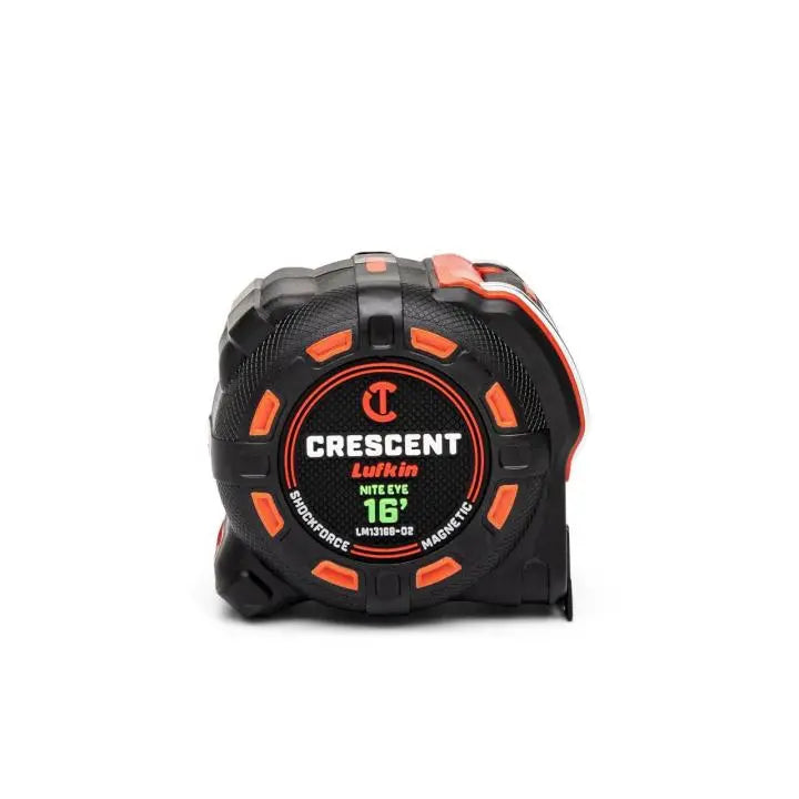 Crescent 1-1/4" x 16' SHOCKFORCE NITE EYE™ Magnetic Tape Measure - GW LM1316B-02