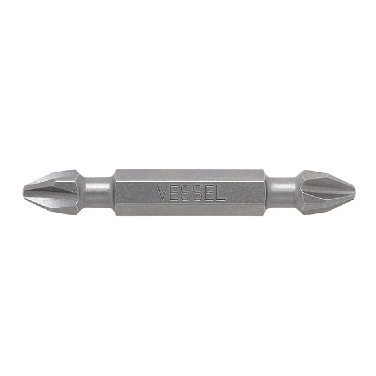 Vessel Tools Set of 2 Neck Double-Ended Torsion Power Bit, PH2 x 50mm - VL DEPH2PH250P2 Vessel Tools