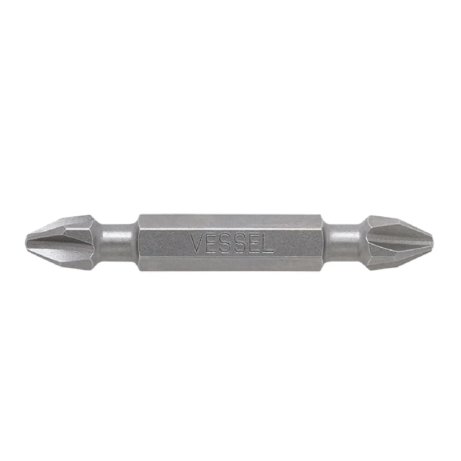 Vessel Tools Set of 5 Neck Double-Ended Torsion Power Bit, PH2 x 50mm - VL DEPH2PH250P5 Vessel Tools