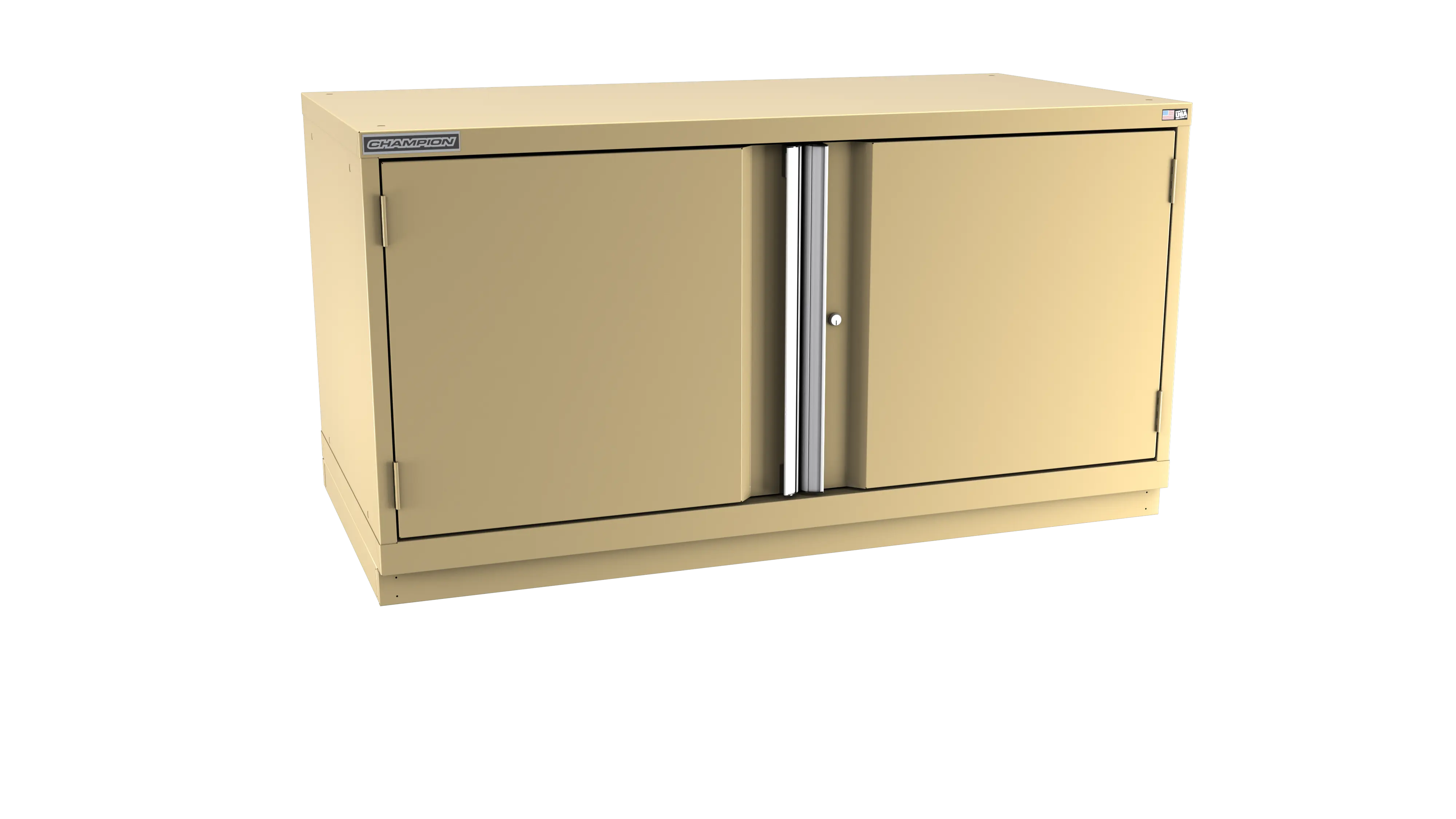 Champion Tool 2-Door Modular Cabinet, 56-1/2 W x 29-7/8 H x 28-1/2 D in - CM DW1200-2FDIL-FTB Champion Tool Storage