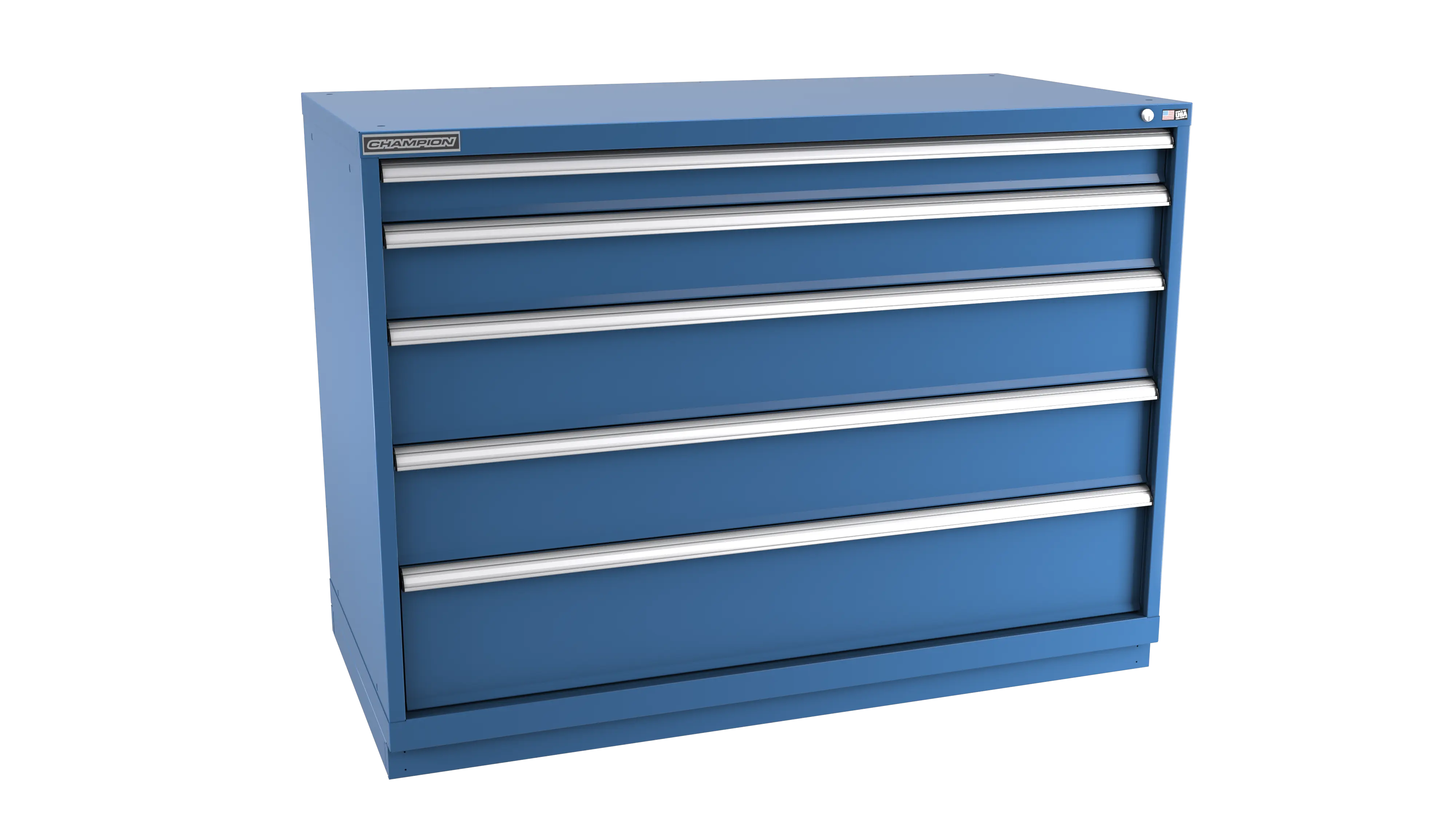 Champion Tool 5-Drawer Modular Cabinet, 56-1/2 W x 41-3/4 H x 28-1/2 D in - CM DW1800-0501-ILC-FTB Champion Tool Storage