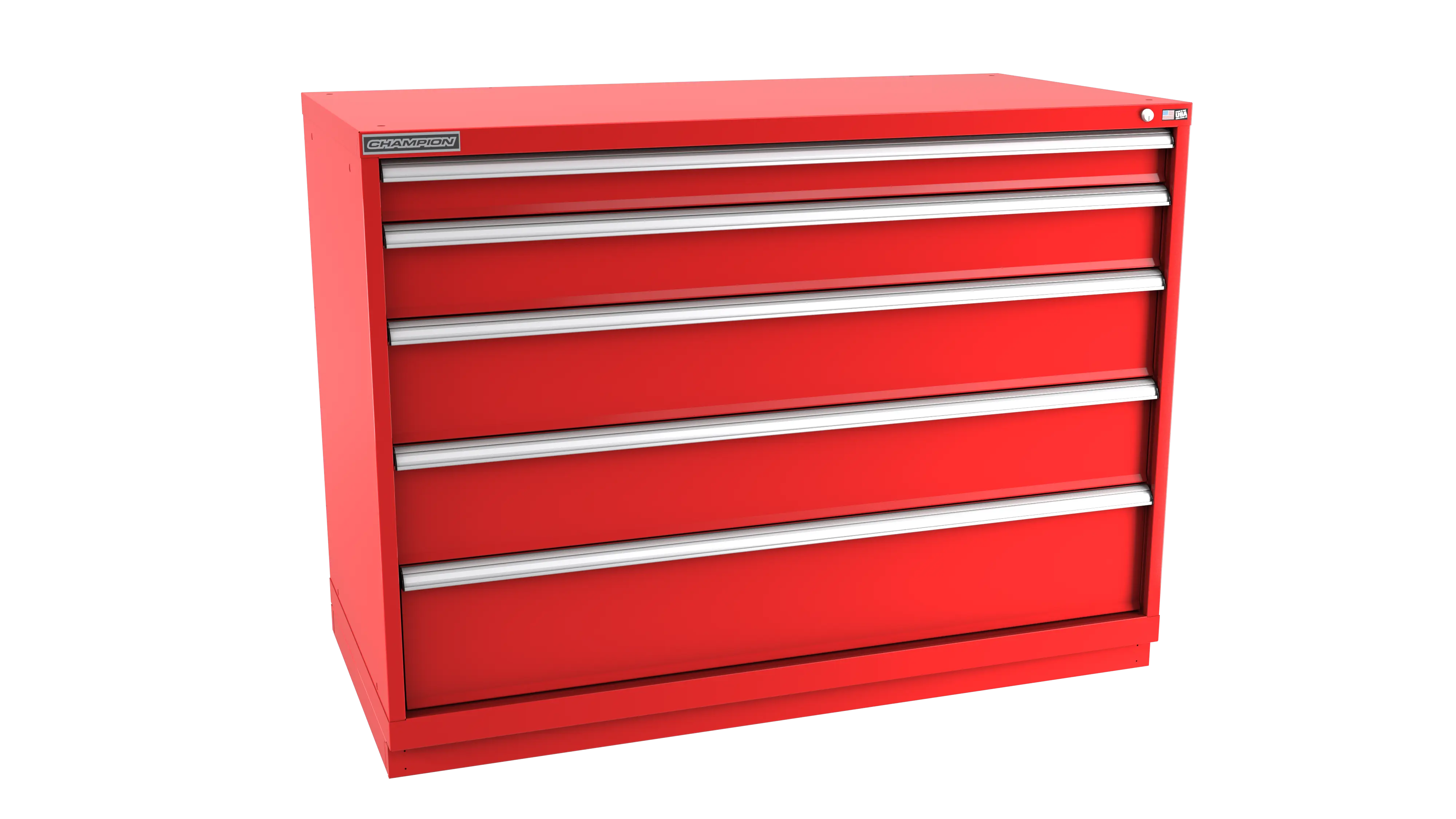 Champion Tool 5-Drawer Modular Cabinet, 56-1/2 W x 41-3/4 H x 28-1/2 D in - CM DW1800-0501-ILC-FTB Champion Tool Storage