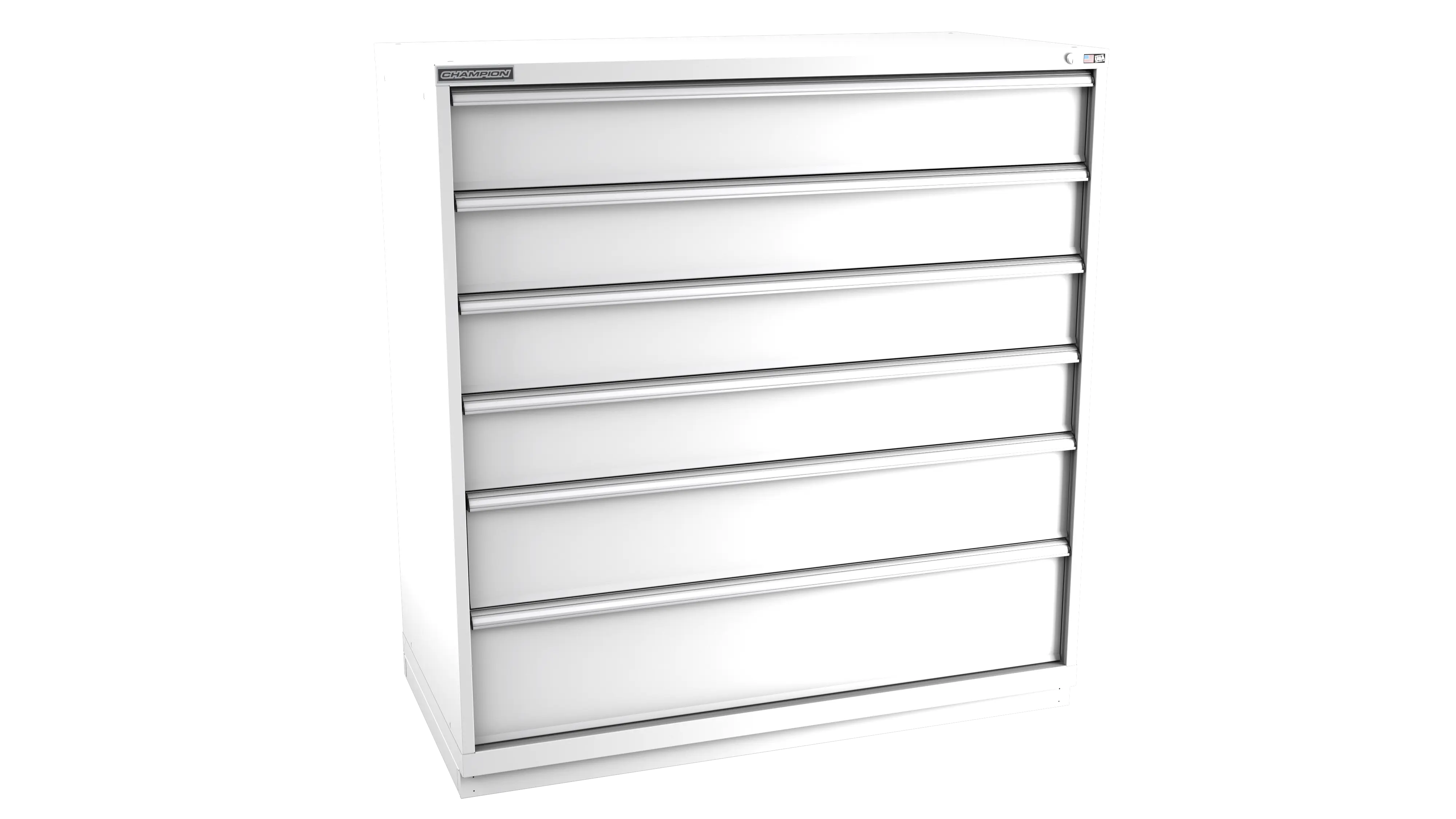 Champion Tool 6-Drawer Modular Cabinet, 56-1/2 W x 59-1/2 H x 28-1/2 D in - CM DW2700-0601-ILC-FTB Champion Tool Storage