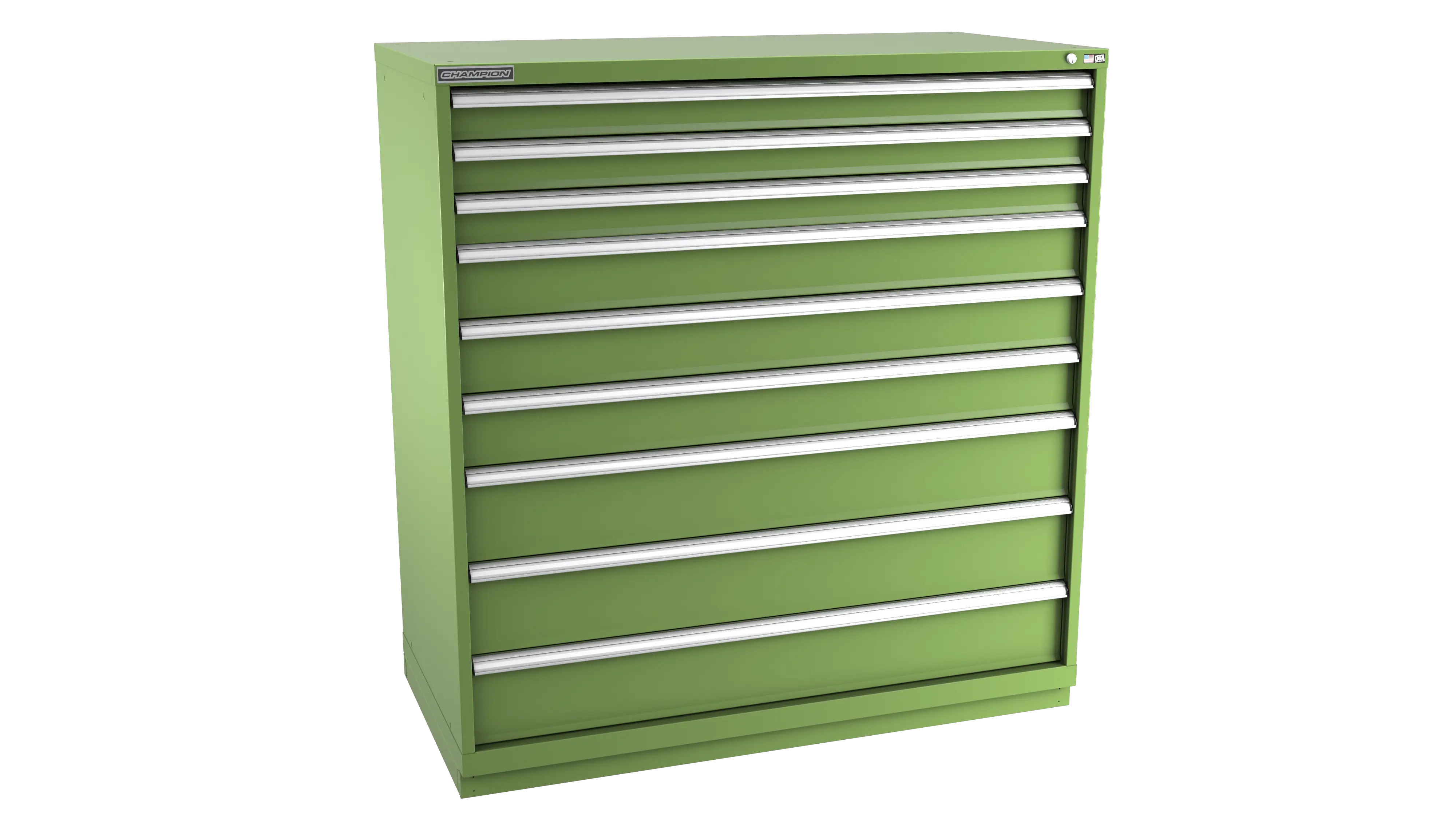 Champion Tool 9-Drawer Modular Cabinet, 56-1/2 W x 59-1/2 H x 28-1/2 D in - CM DW2700-0901-ILC-FTB Champion Tool Storage