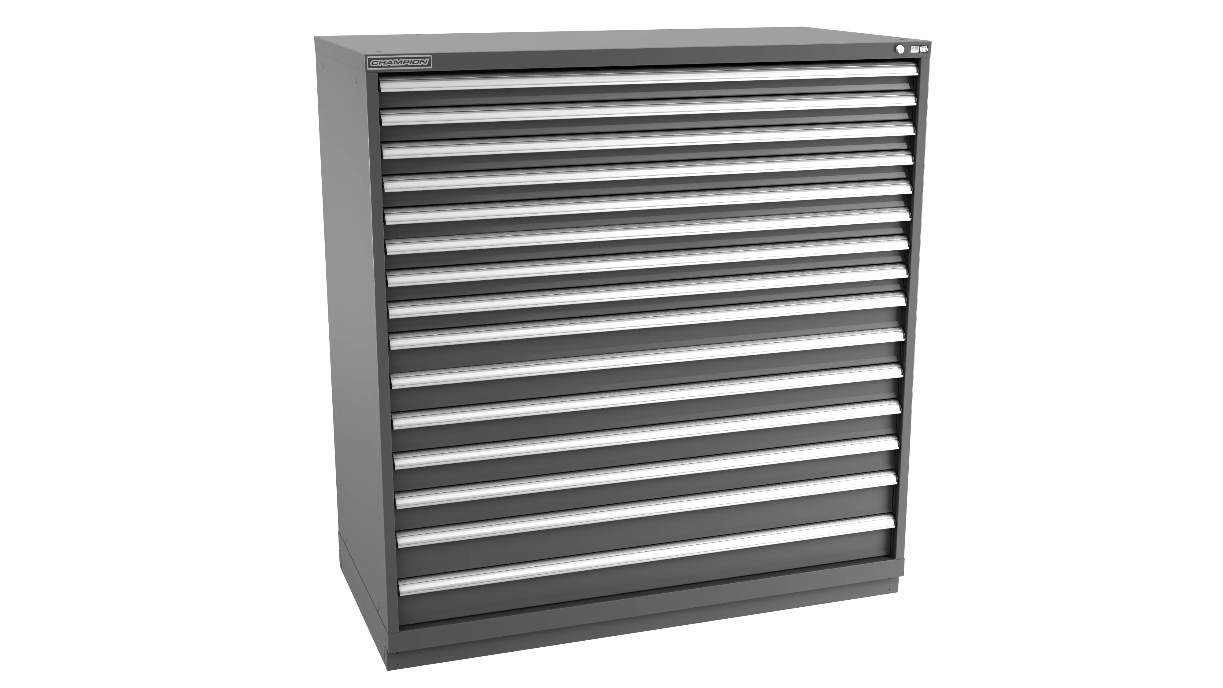 Champion Tool 15-Drawer Modular Cabinet, 56-1/2 W x 59-1/2 H x 28-1/2 D in - CM DW2700-1501-ILC-FTB Champion Tool Storage