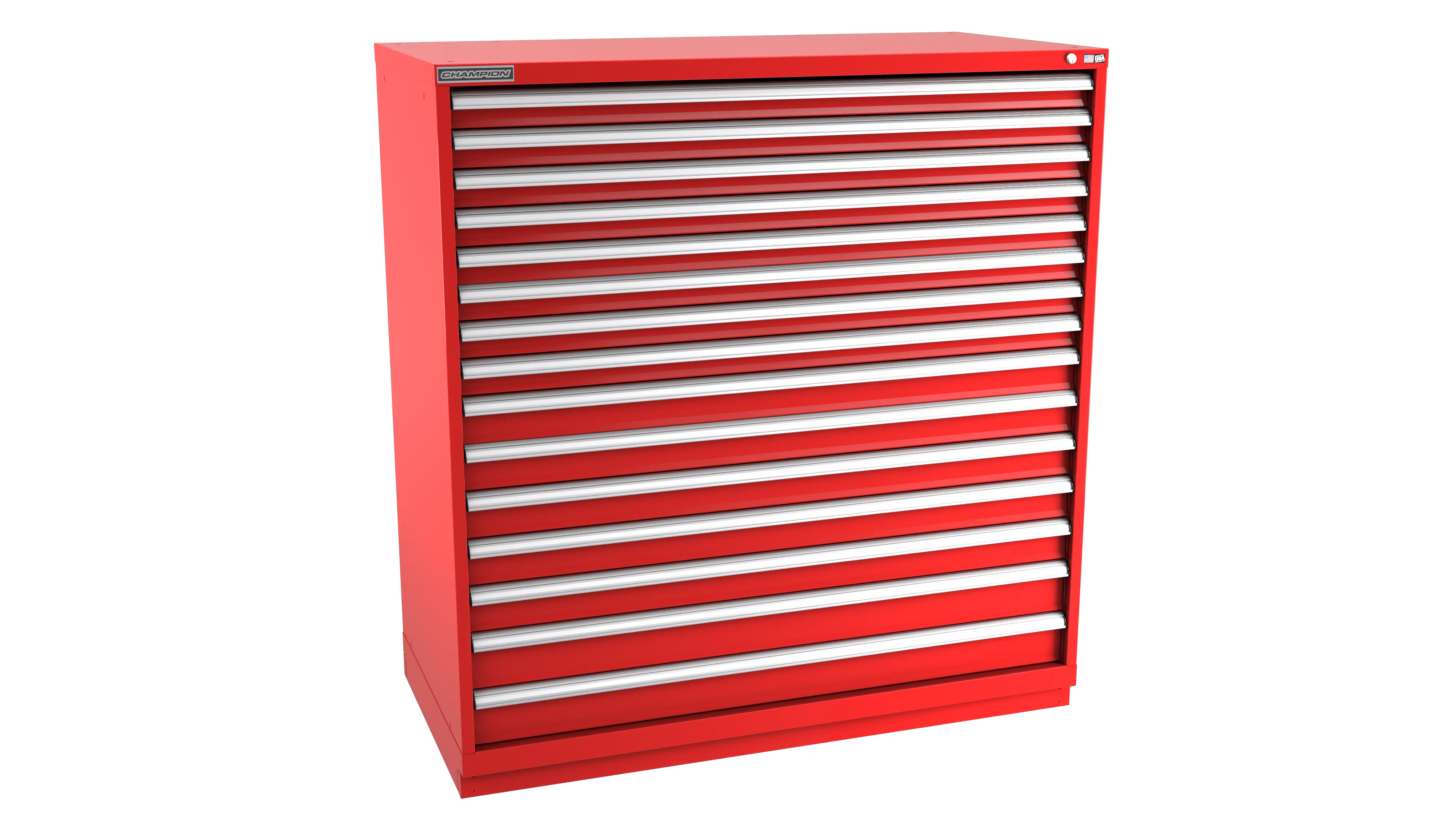 Champion Tool 15-Drawer Modular Cabinet, 56-1/2 W x 59-1/2 H x 28-1/2 D in - CM DW2700-1501-ILC-FTB Champion Tool Storage