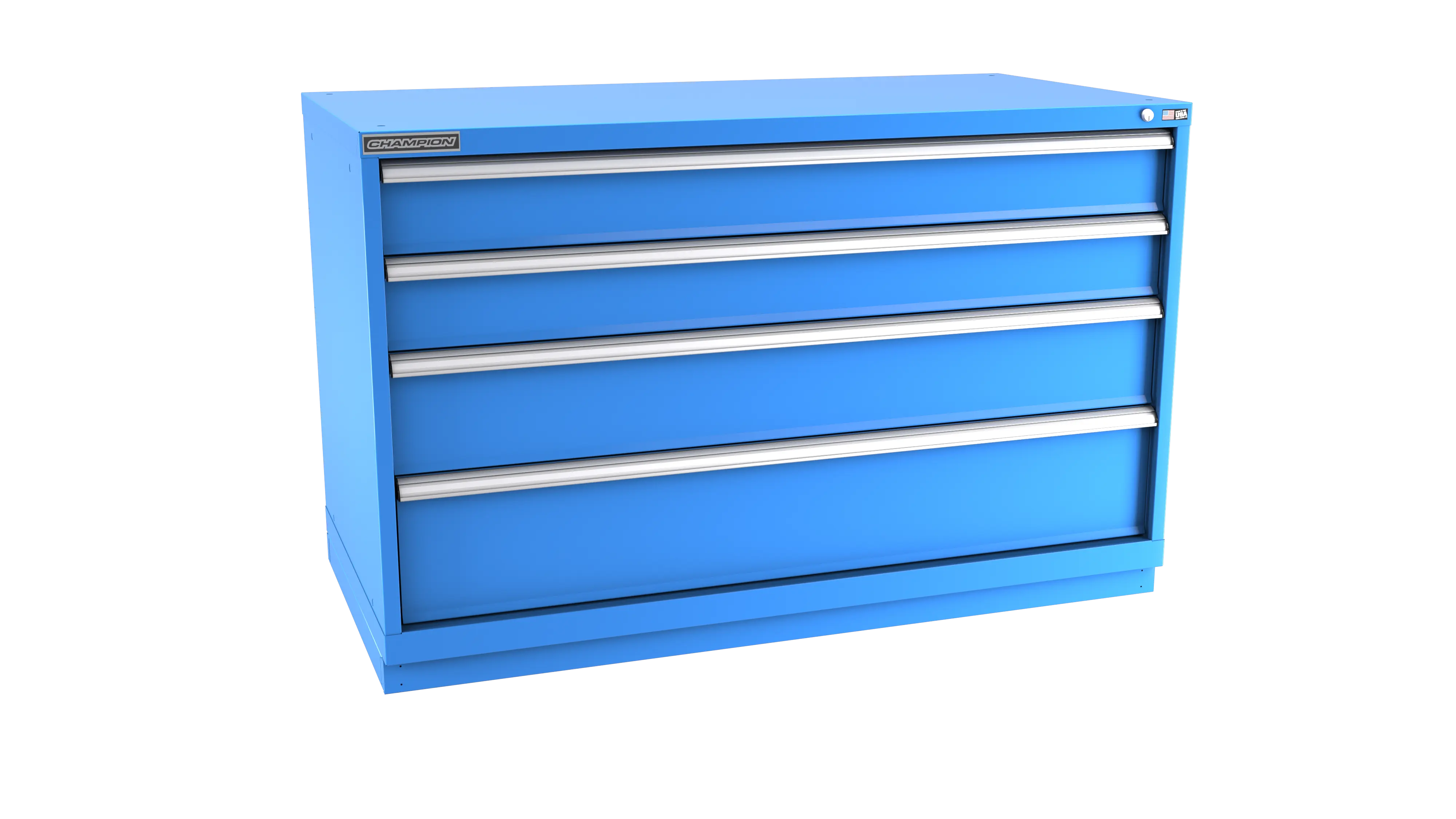 Champion Tool 4-Drawer Modular Cabinet, 56-1/2 W x 35-7/8 H x 22-1/2 D in - CM DWS1500-0401-ILC-FTB Champion Tool Storage