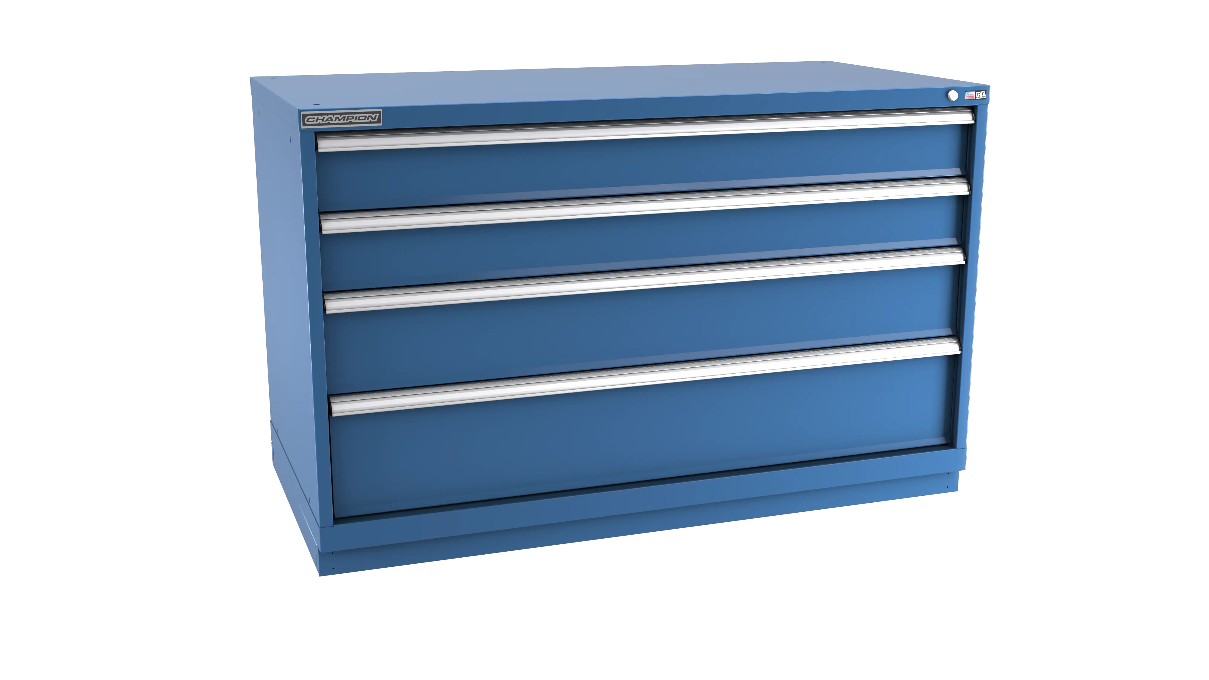 Champion Tool 4-Drawer Modular Cabinet, 56-1/2 W x 35-7/8 H x 22-1/2 D in - CM DWS1500-0401-ILC-FTB Champion Tool Storage