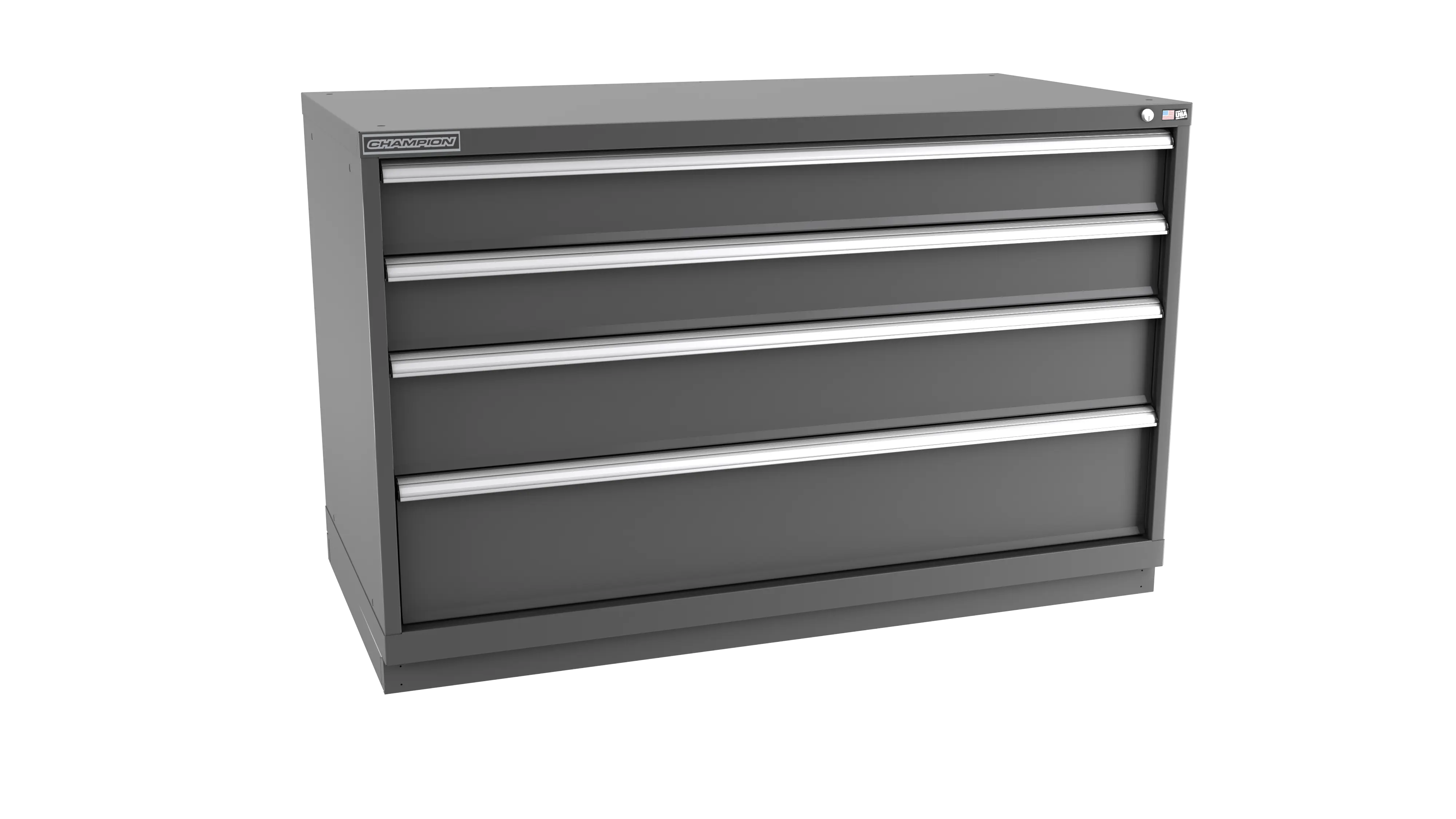 Champion Tool 4-Drawer Modular Cabinet, 56-1/2 W x 35-7/8 H x 22-1/2 D in - CM DWS1500-0401-ILC-FTB Champion Tool Storage