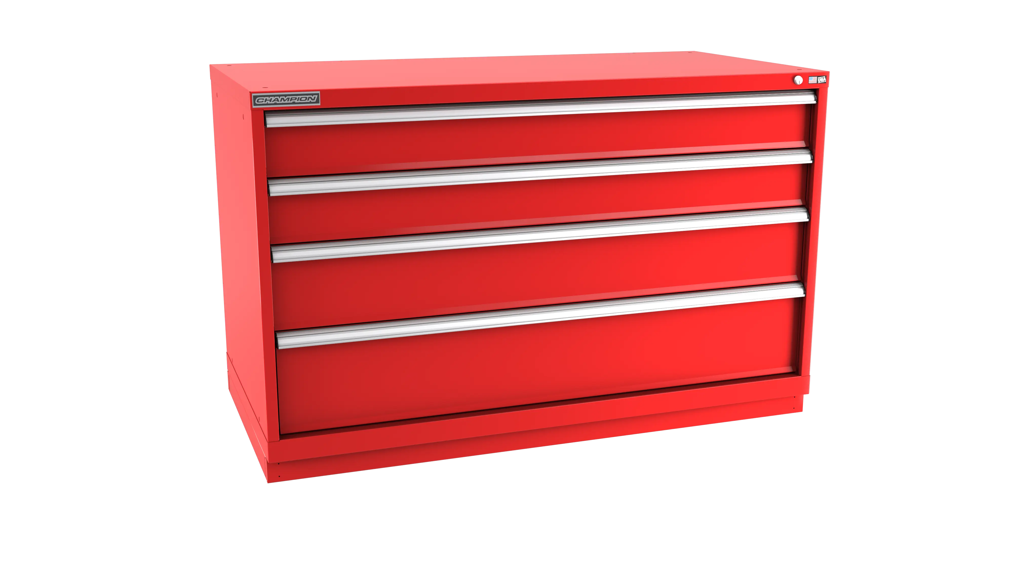 Champion Tool 4-Drawer Modular Cabinet, 56-1/2 W x 35-7/8 H x 22-1/2 D in - CM DWS1500-0401-ILC-FTB Champion Tool Storage