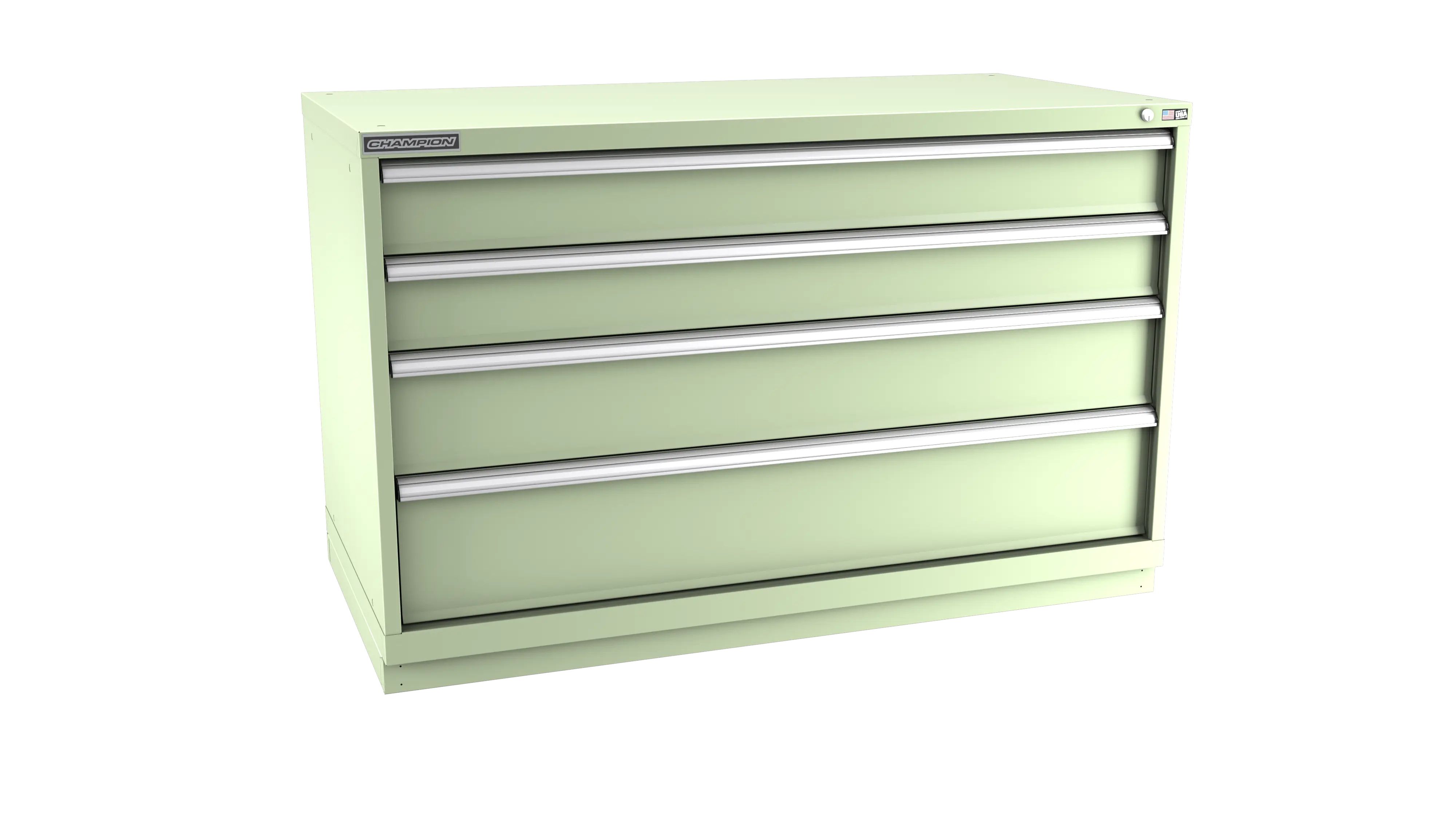 Champion Tool 4-Drawer Modular Cabinet, 56-1/2 W x 35-7/8 H x 22-1/2 D in - CM DWS1500-0401-ILC-FTB Champion Tool Storage