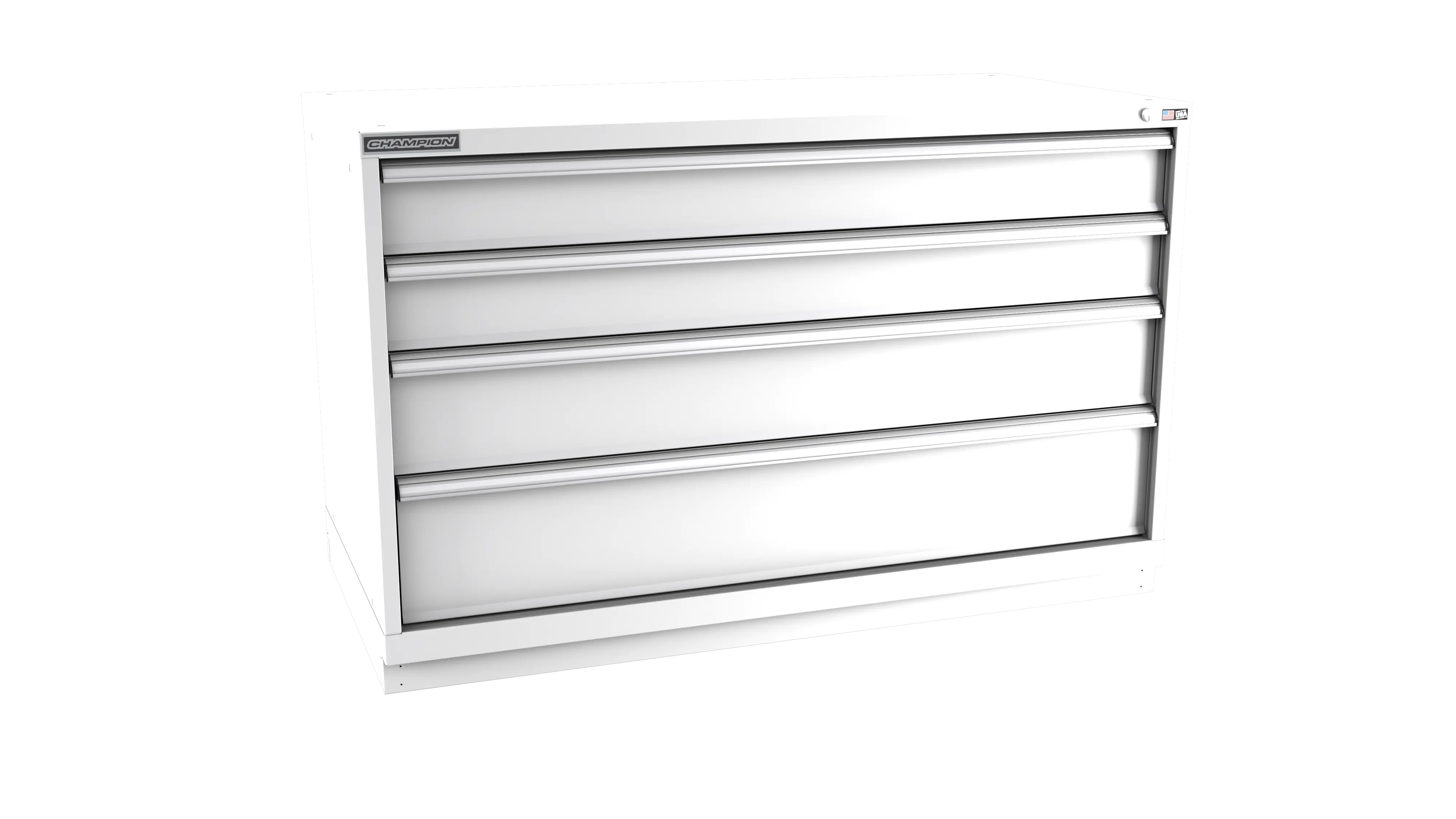 Champion Tool 4-Drawer Modular Cabinet, 56-1/2 W x 35-7/8 H x 22-1/2 D in - CM DWS1500-0401-ILC-FTB Champion Tool Storage