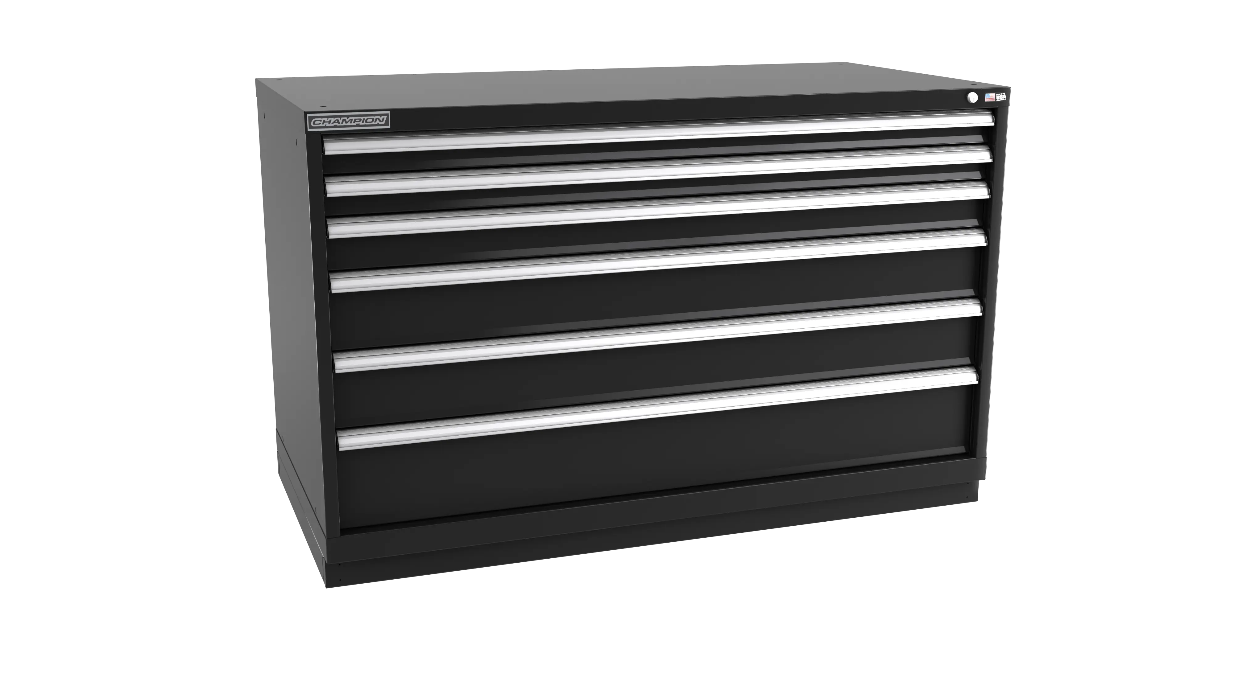 Champion Tool 6-Drawer Modular Cabinet, 56-1/2 W x 35-7/8 H x 22-1/2 D in - CM DWS1500-0601-ILC-FTB Champion Tool Storage