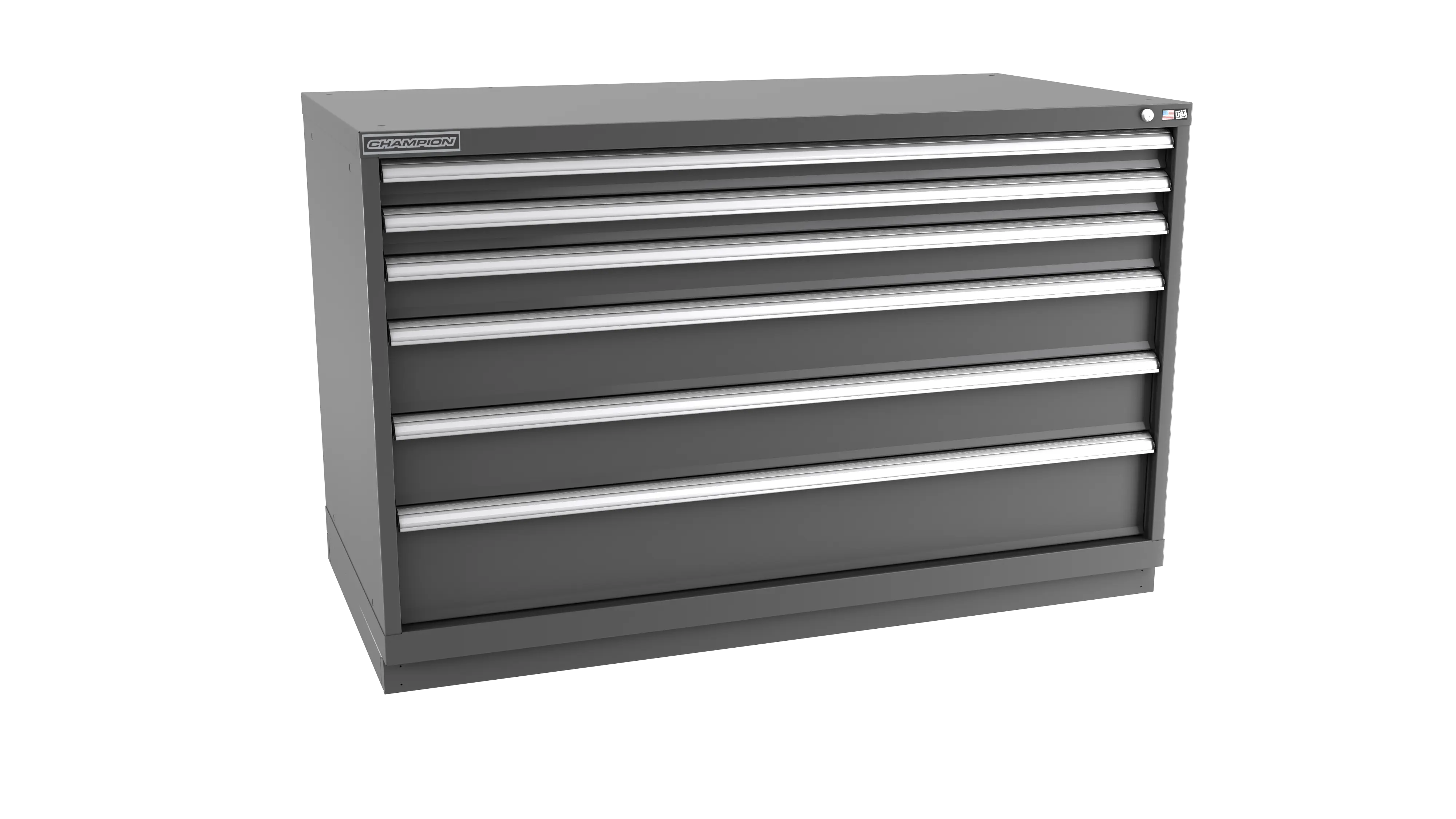 Champion Tool 6-Drawer Modular Cabinet, 56-1/2 W x 35-7/8 H x 22-1/2 D in - CM DWS1500-0601-ILC-FTB Champion Tool Storage