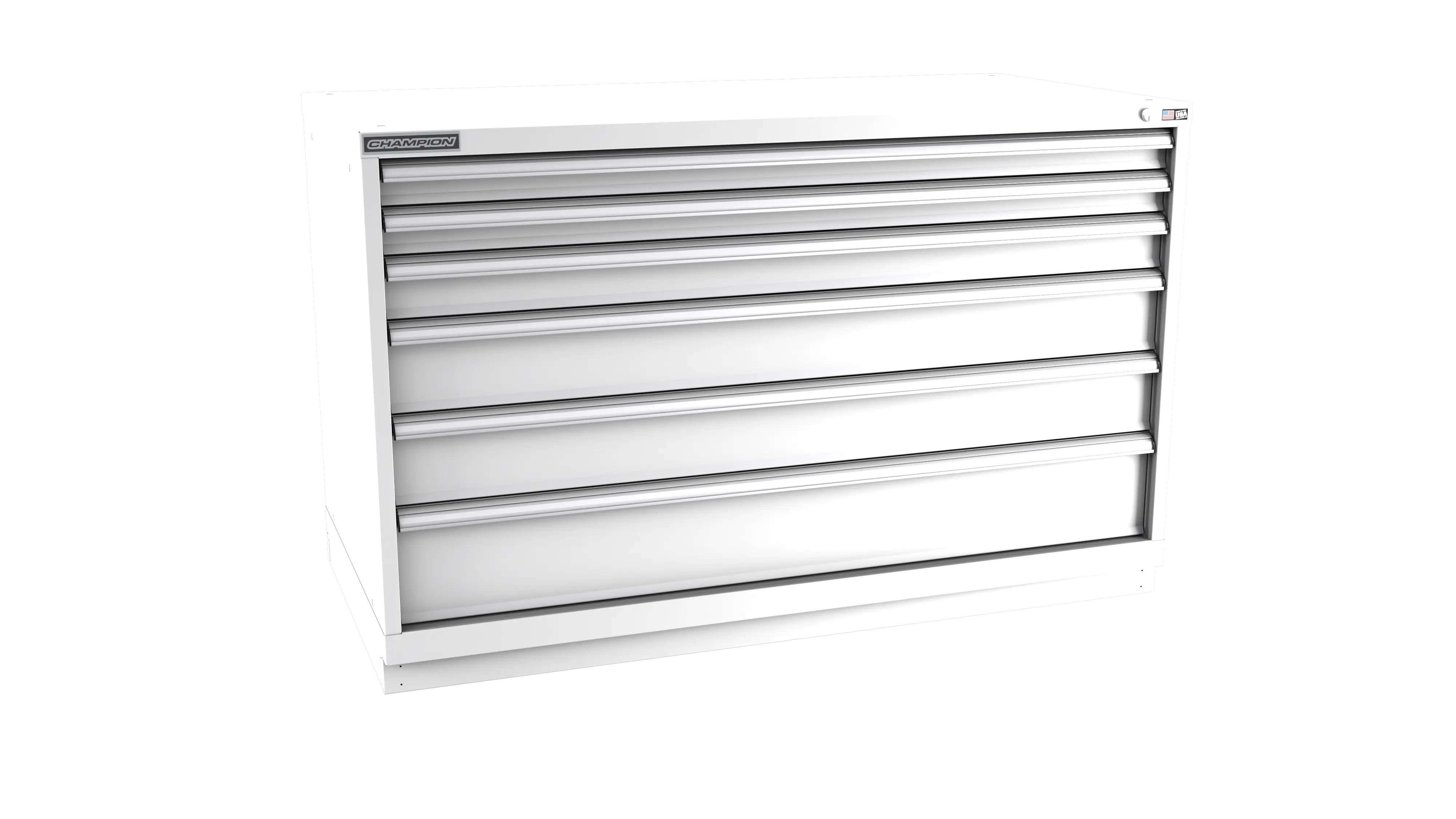 Champion Tool 6-Drawer Modular Cabinet, 56-1/2 W x 35-7/8 H x 22-1/2 D in - CM DWS1500-0601-ILC-FTB Champion Tool Storage