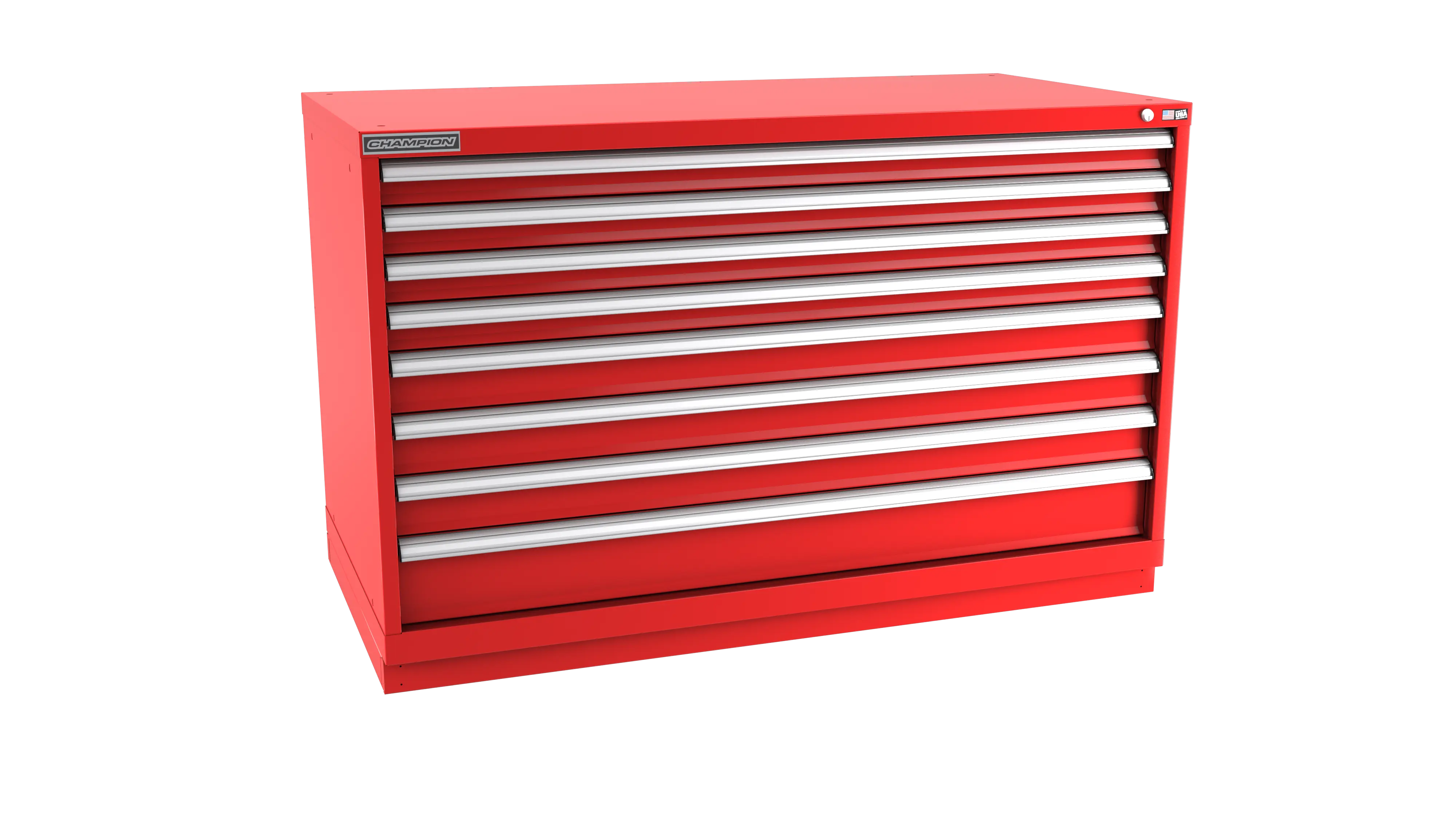 Champion Tool 8-Drawer Modular Cabinet, 56-1/2 W x 35-7/8 H x 22-1/2 D in - CM DWS1500-0801-ILC-FTB Champion Tool Storage