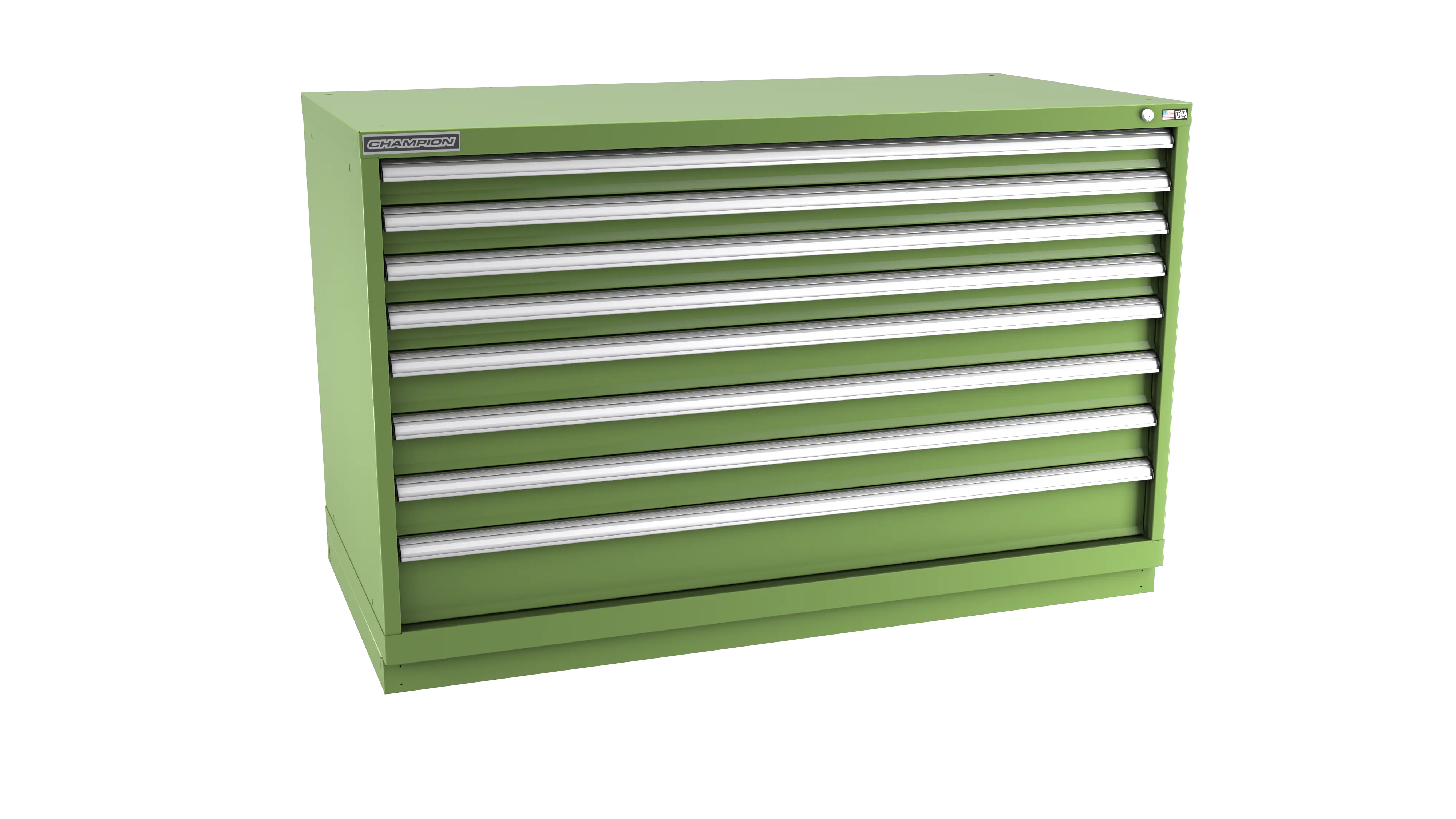 Champion Tool 8-Drawer Modular Cabinet, 56-1/2 W x 35-7/8 H x 22-1/2 D in - CM DWS1500-0801-ILC-FTB Champion Tool Storage