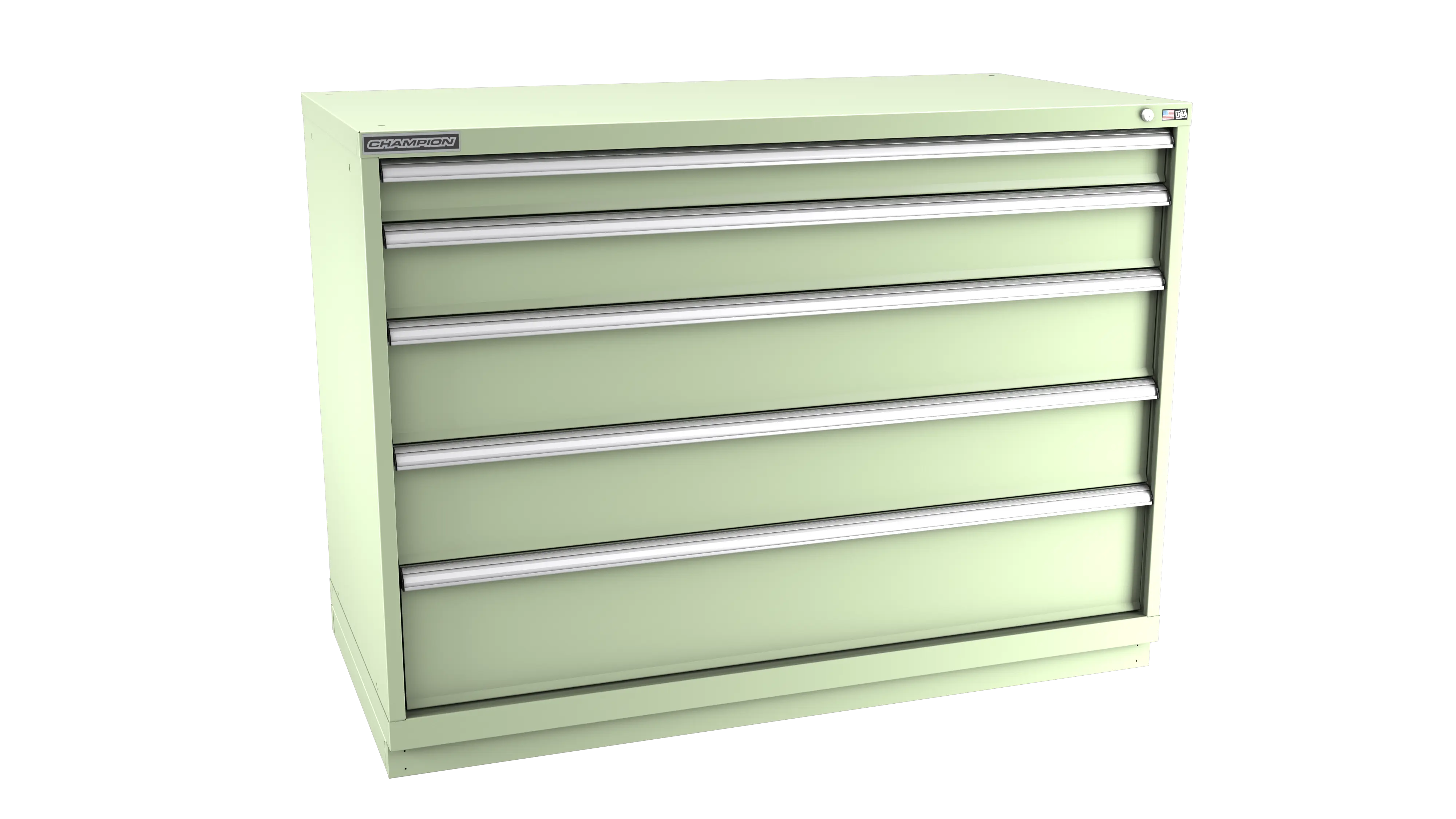 Champion Tool 5-Drawer Modular Cabinet, 56-1/2 W x 41-3/4 H x 22-1/2 D in - CM DWS1800-0501-ILC-FTB Champion Tool Storage