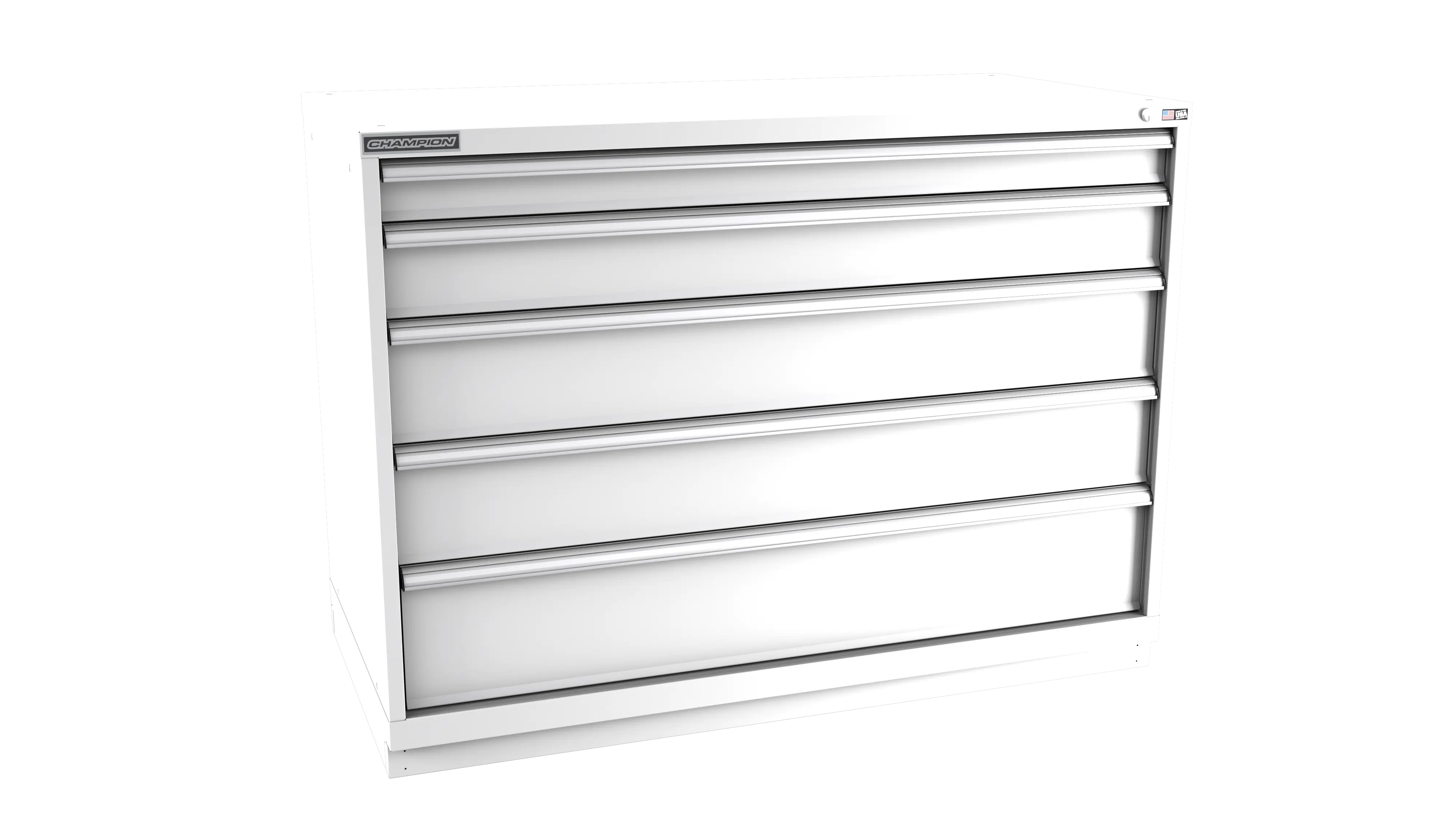 Champion Tool 5-Drawer Modular Cabinet, 56-1/2 W x 41-3/4 H x 22-1/2 D in - CM DWS1800-0501-ILC-FTB Champion Tool Storage