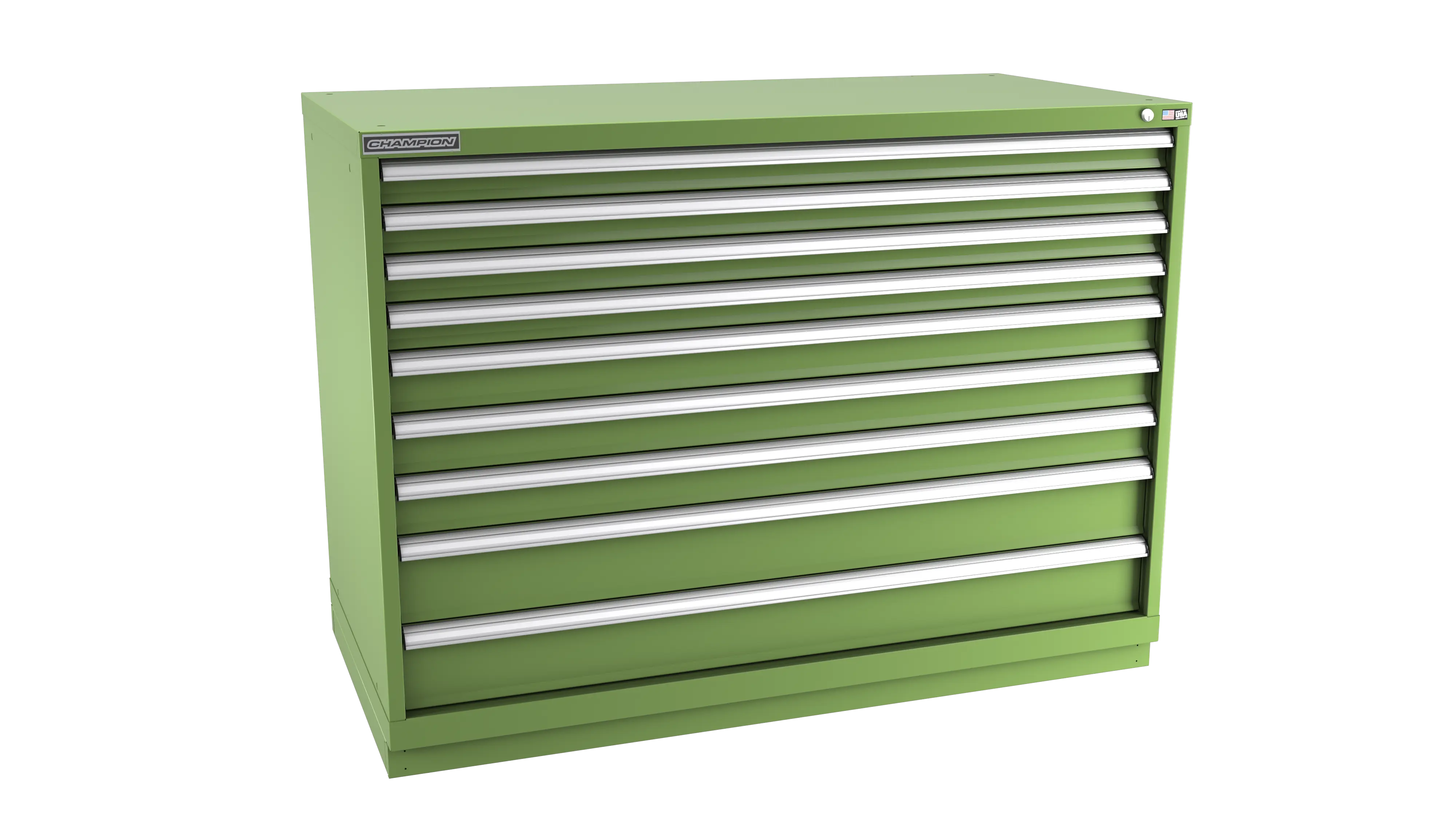 Champion Tool 9-Drawer Modular Cabinet, 56-1/2 W x 41-3/4 H x 22-1/2 D in - CM DWS1800-0901-ILC-FTB Champion Tool Storage