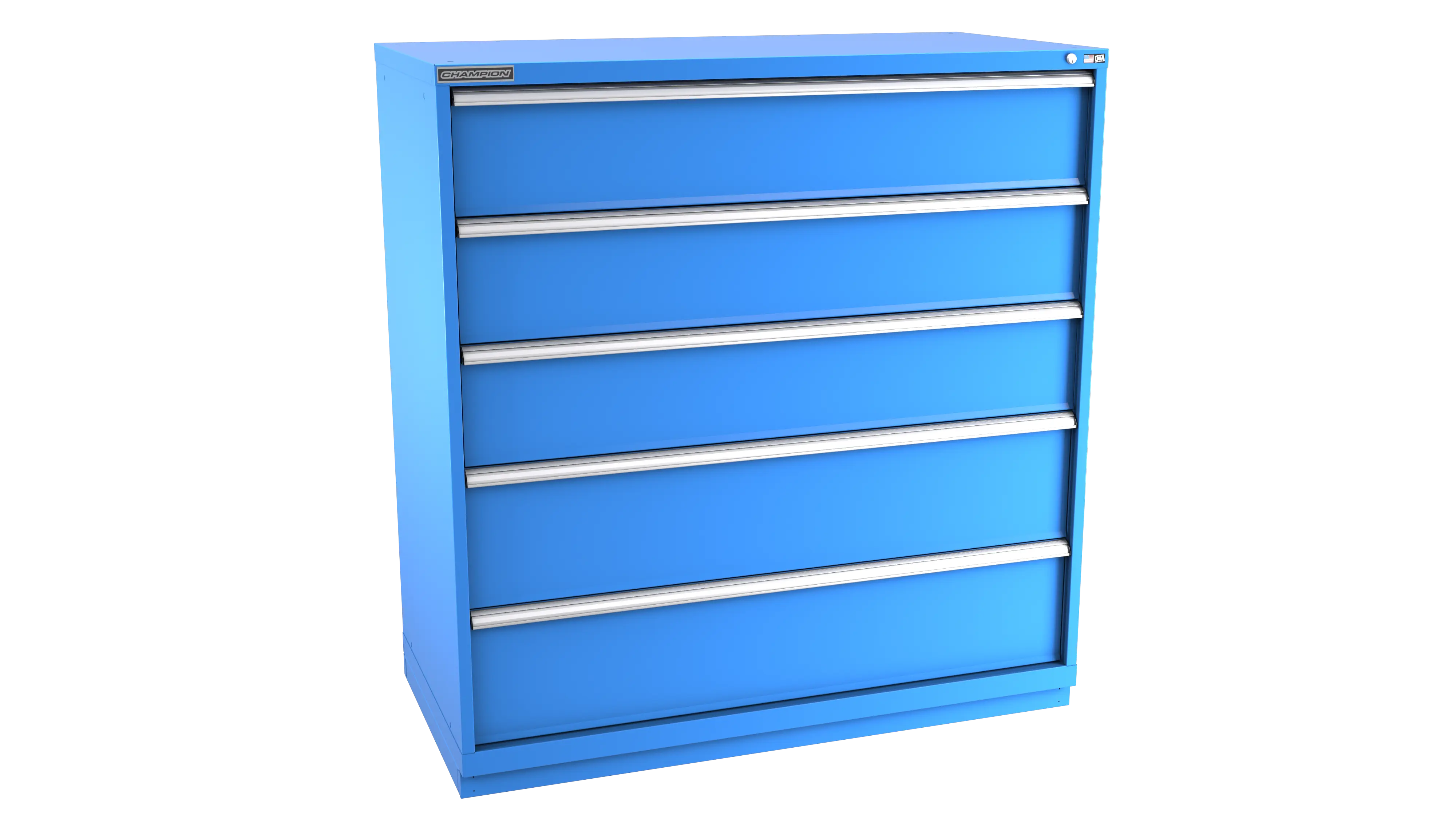 Champion Tool 5-Drawer Modular Cabinet, 56-1/2 W x 59-1/2 H x 22-1/2 D in - CM DWS2700-0501-ILC-FTB Champion Tool Storage
