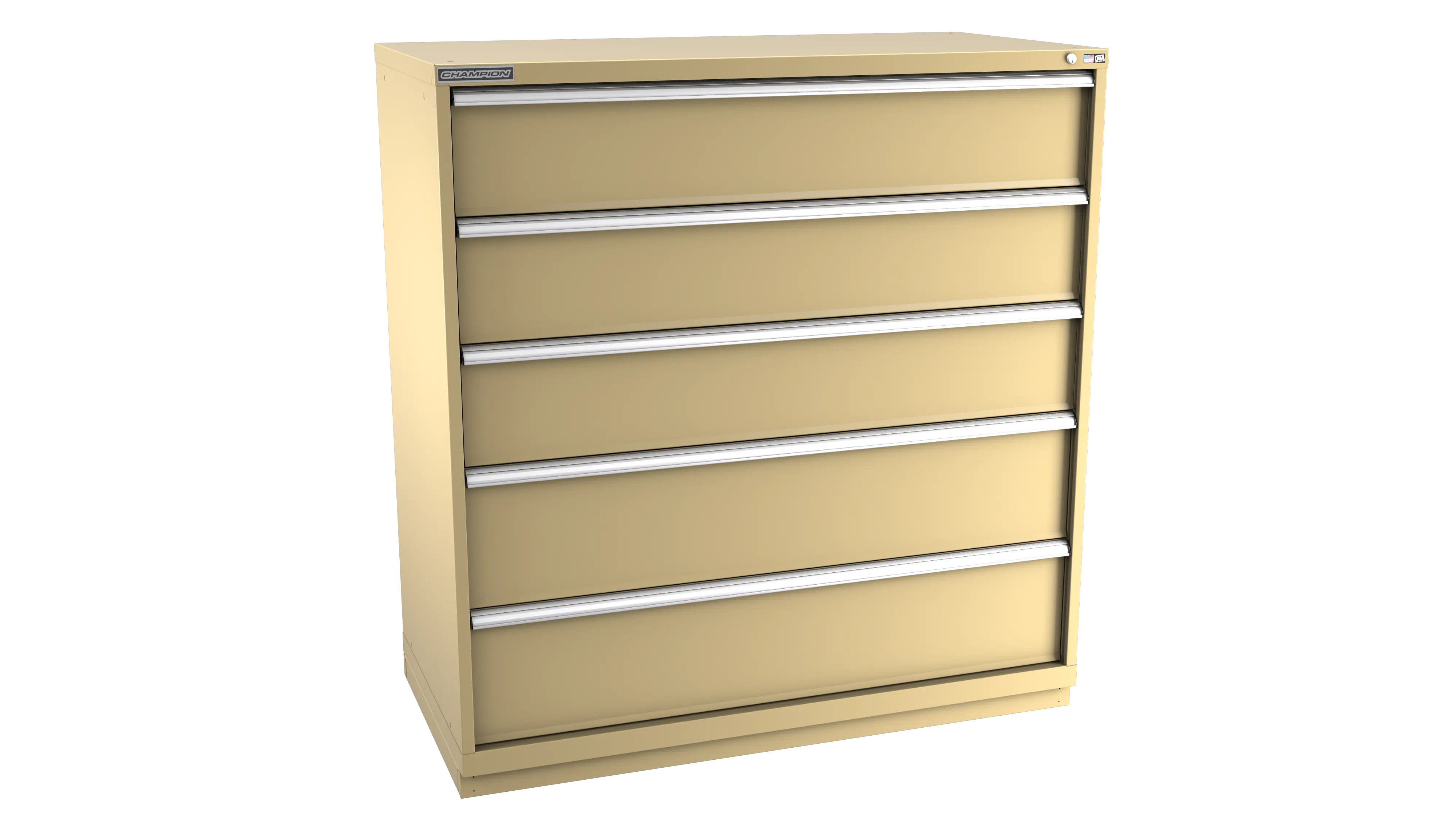 Champion Tool 5-Drawer Modular Cabinet, 56-1/2 W x 59-1/2 H x 22-1/2 D in - CM DWS2700-0501-ILC-FTB Champion Tool Storage