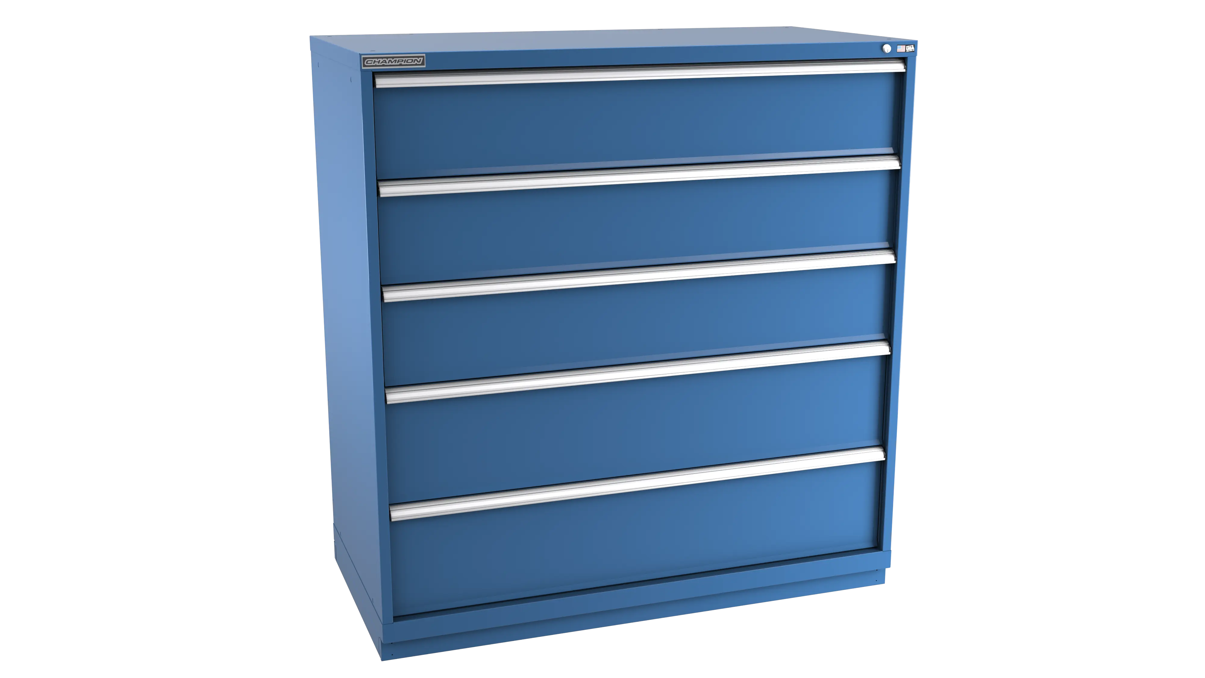 Champion Tool 5-Drawer Modular Cabinet, 56-1/2 W x 59-1/2 H x 22-1/2 D in - CM DWS2700-0501-ILC-FTB Champion Tool Storage